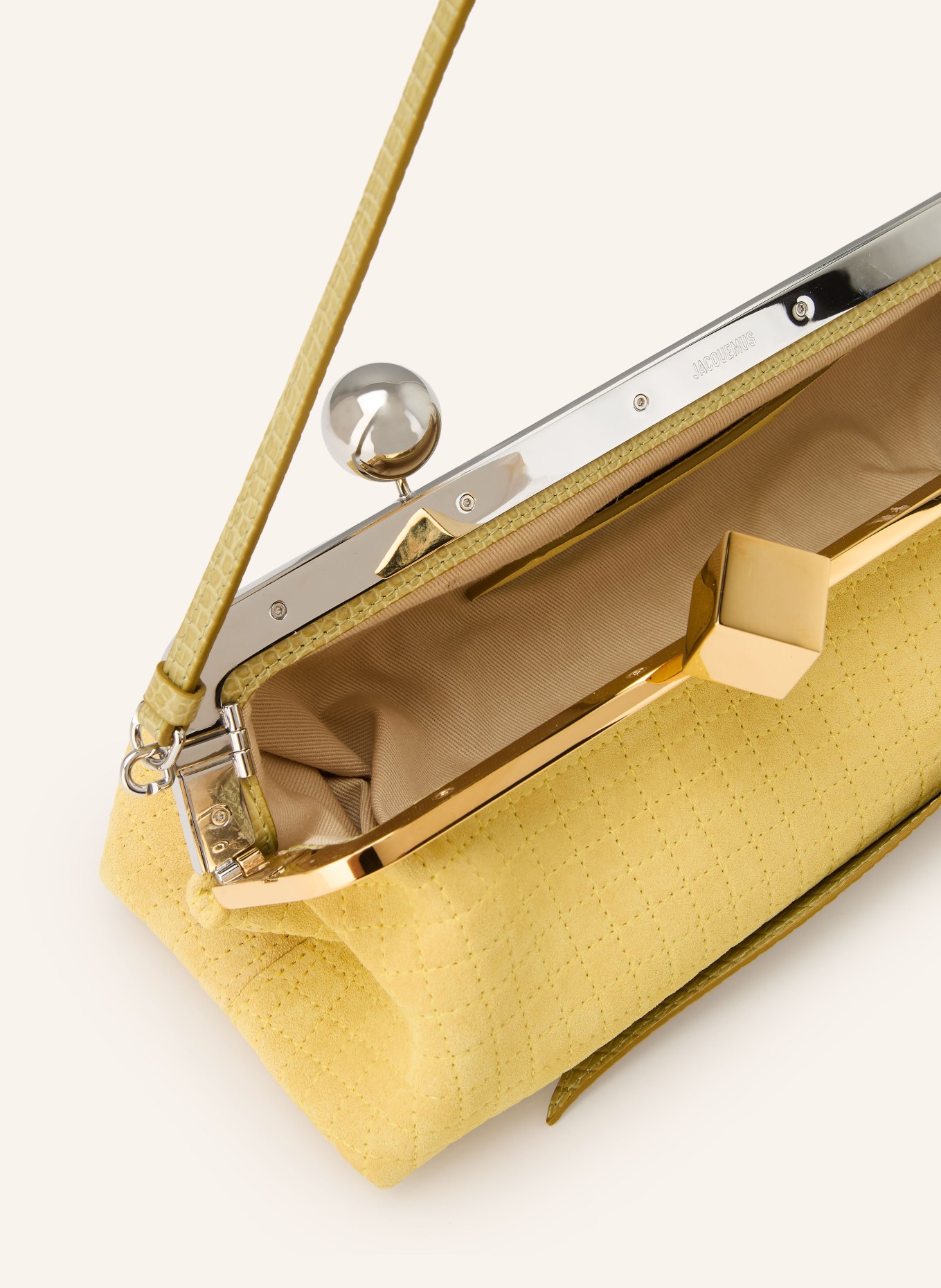 JACQUEMUS Clutch LA POCHETTE SALON MAIS: GELB / OLIV