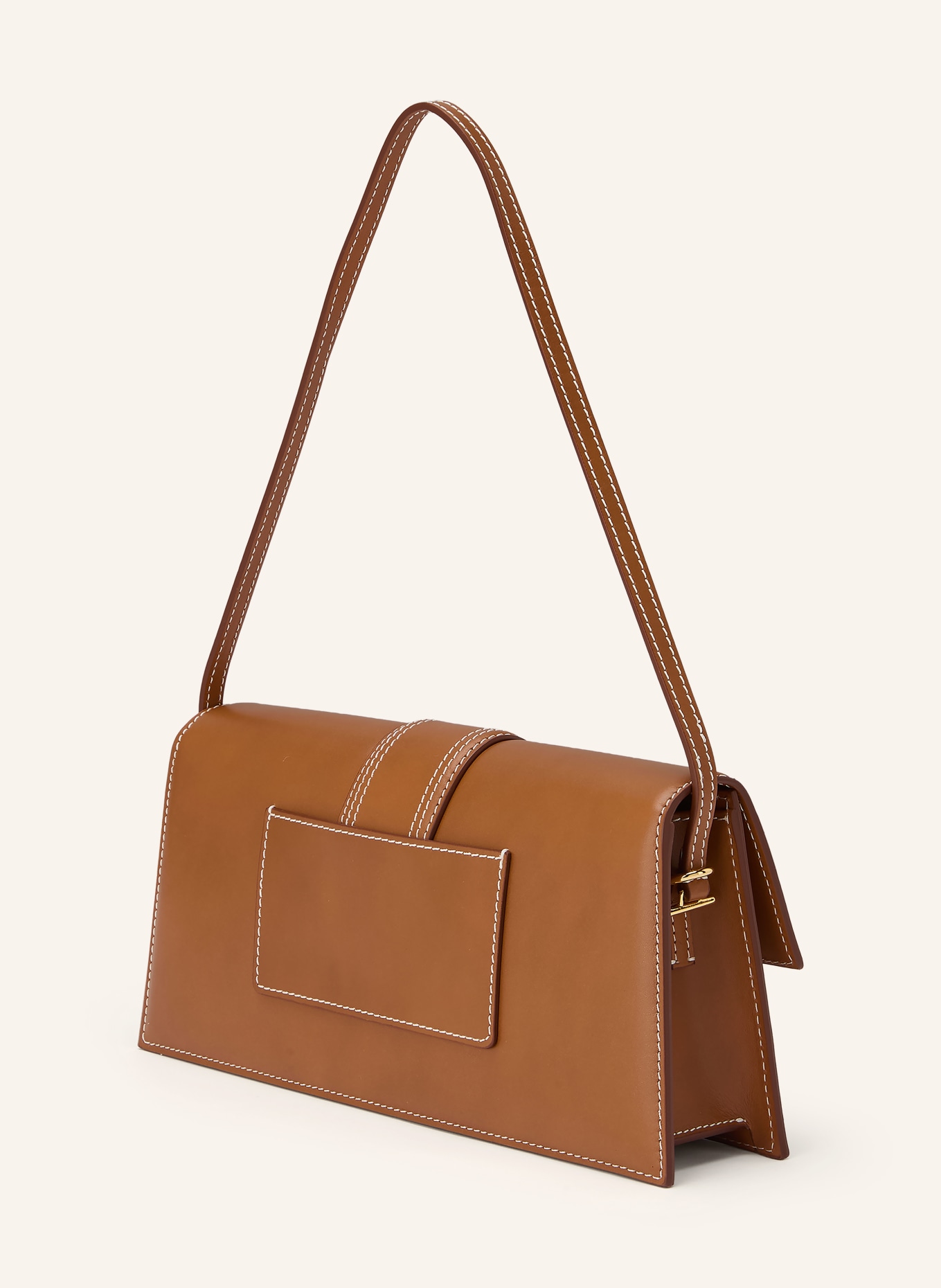 JACQUEMUS Torba na ramię LE BAMBINO: BRĄZOWY / ZŁOTY