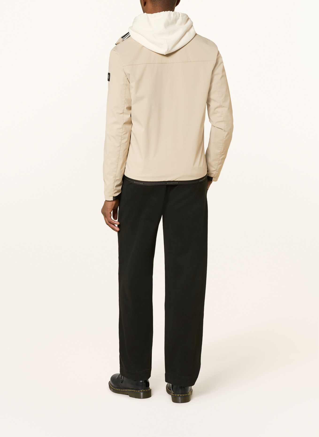 MILESTONE Jacke MSLIVINGSTON: BEIGE / SCHWARZ