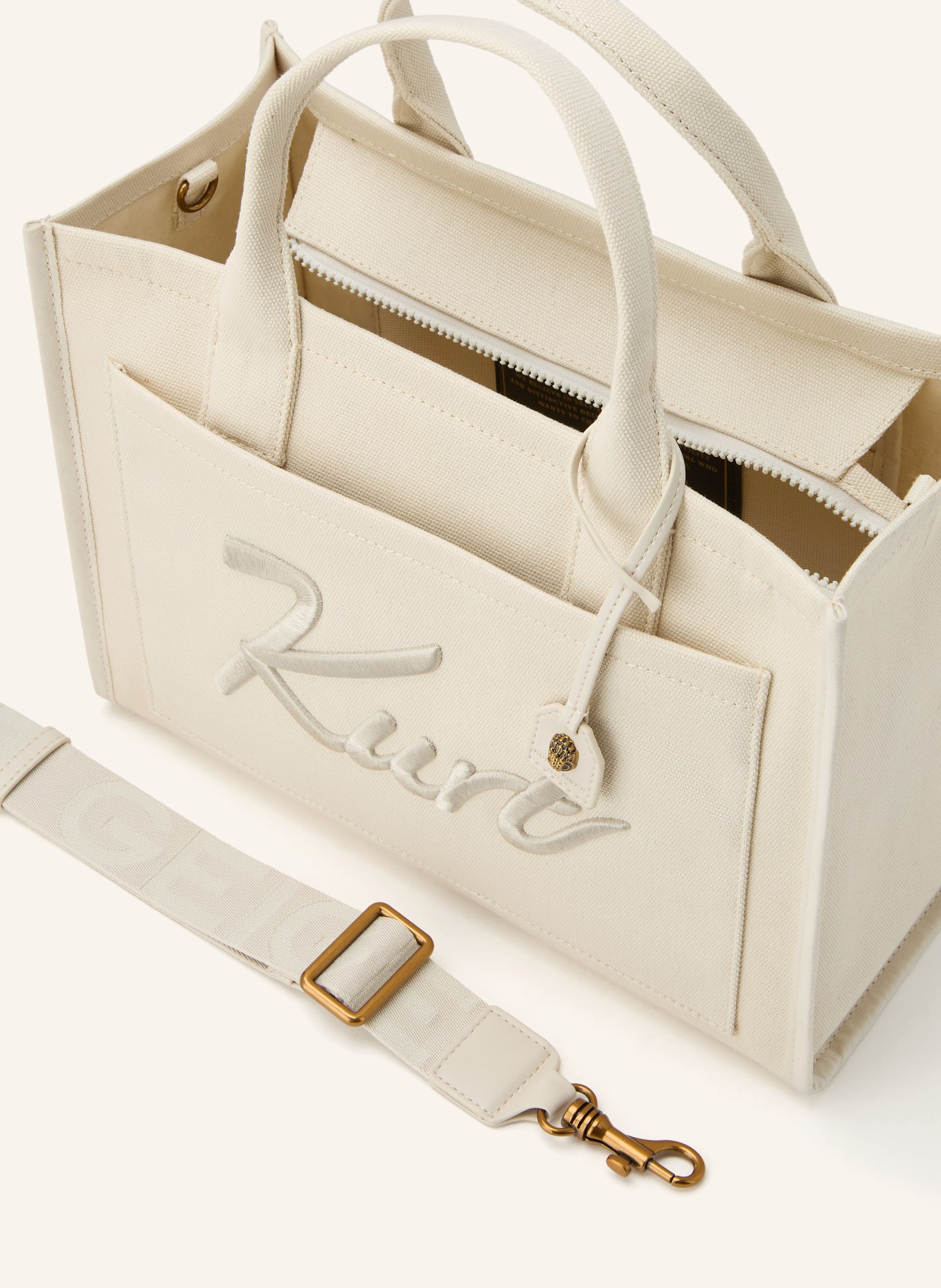 KURT GEIGER Torebka KENSINGTON: BEŻOWY / ZŁOTY