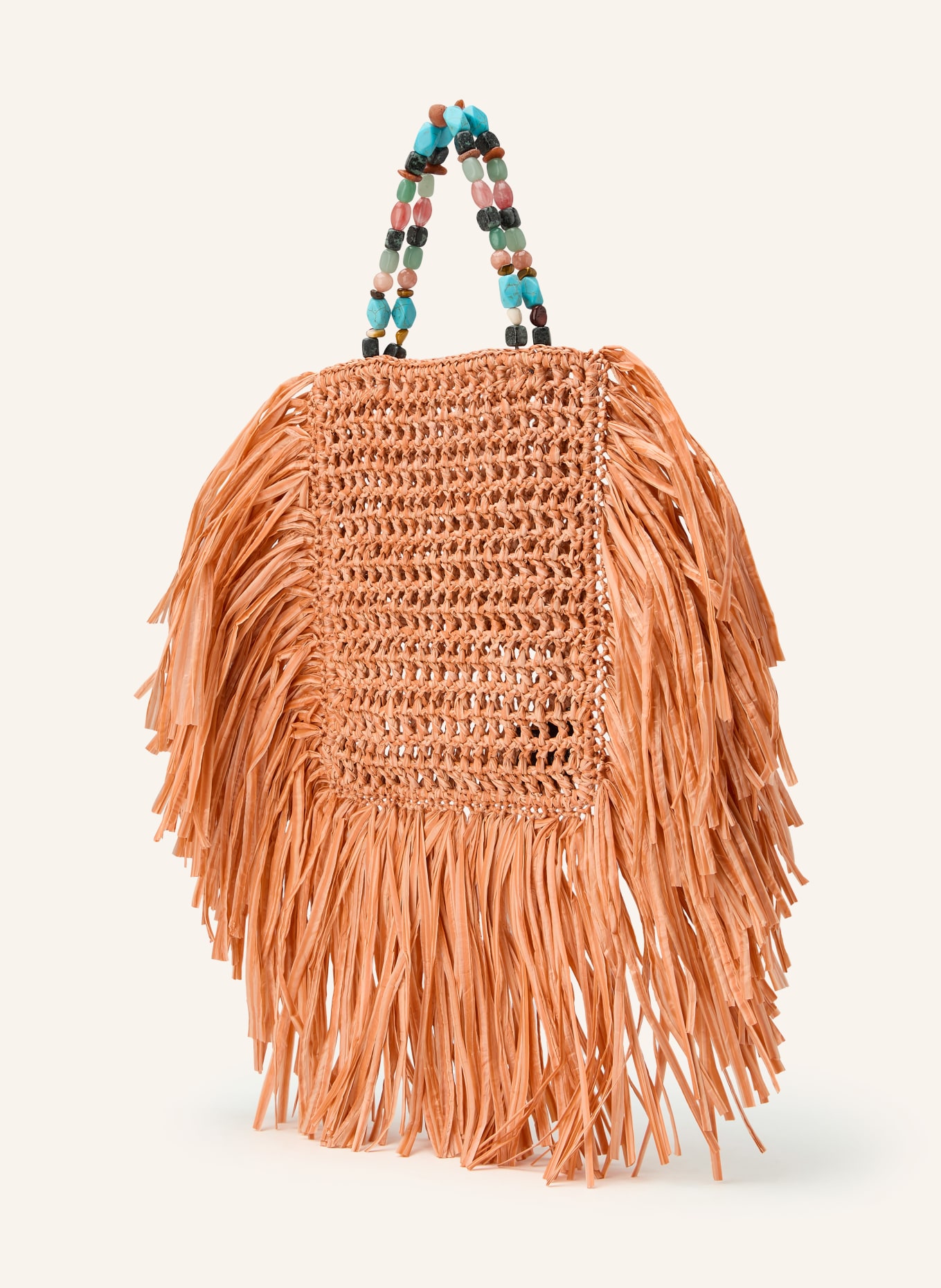 KURT GEIGER KURT MINI handbag with decorative pearls: SALMON