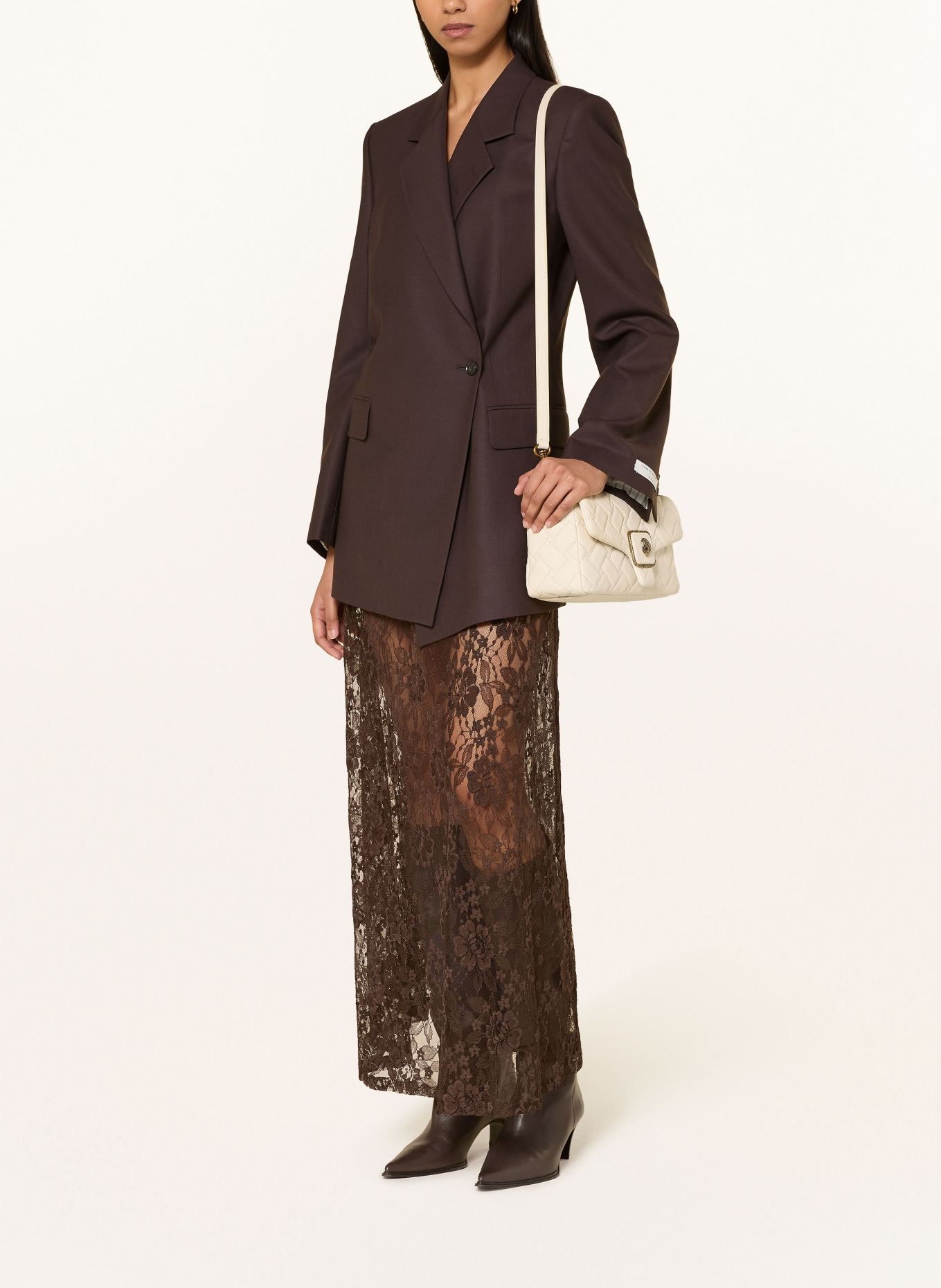 KURT GEIGER Handtas PIMLICO met sierstenen: CRÈME