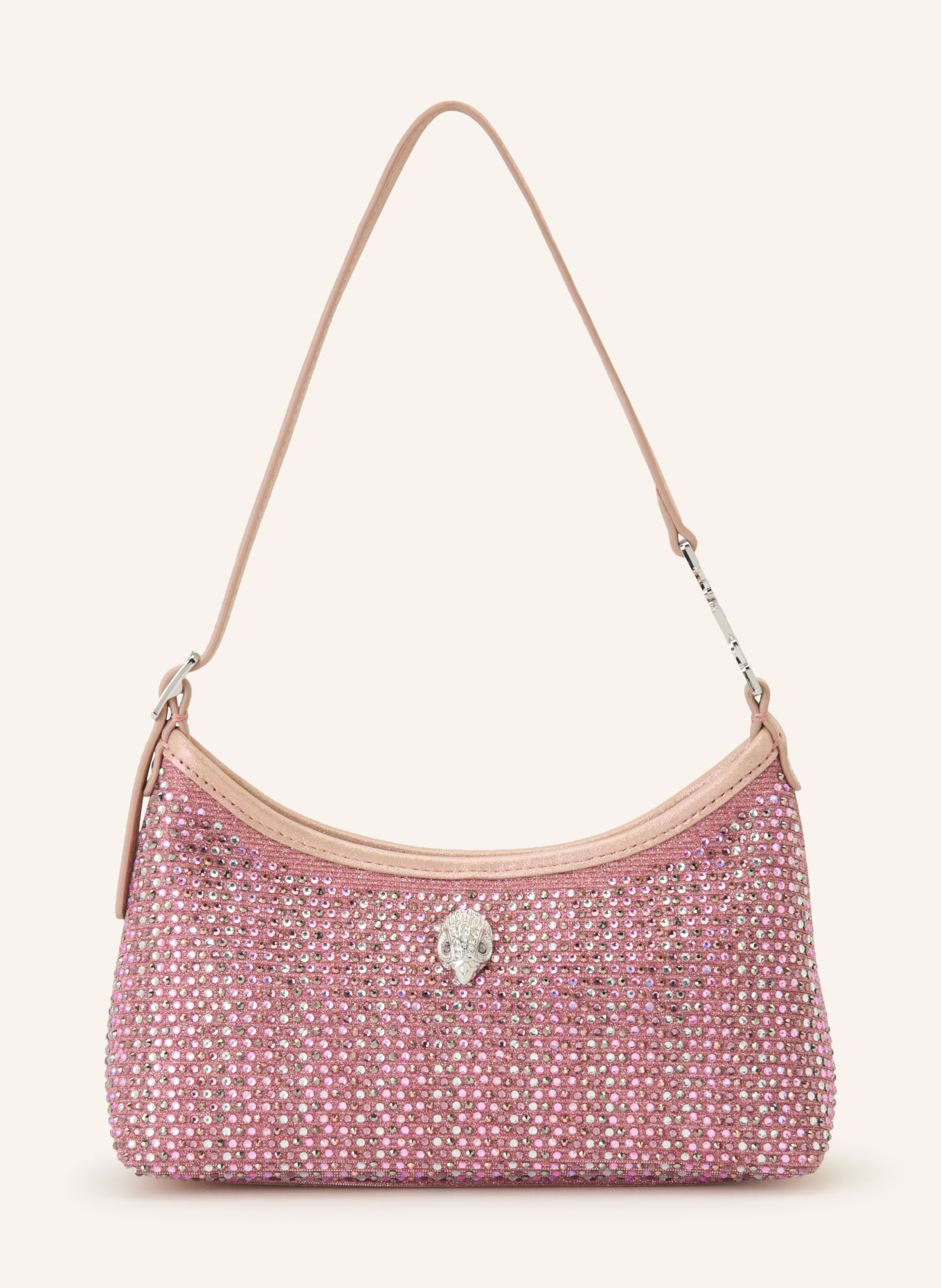 KURT GEIGER Torebka KENSINGTON: MOCNORÓŻOWY / SREBRNY / RÓŻOWY