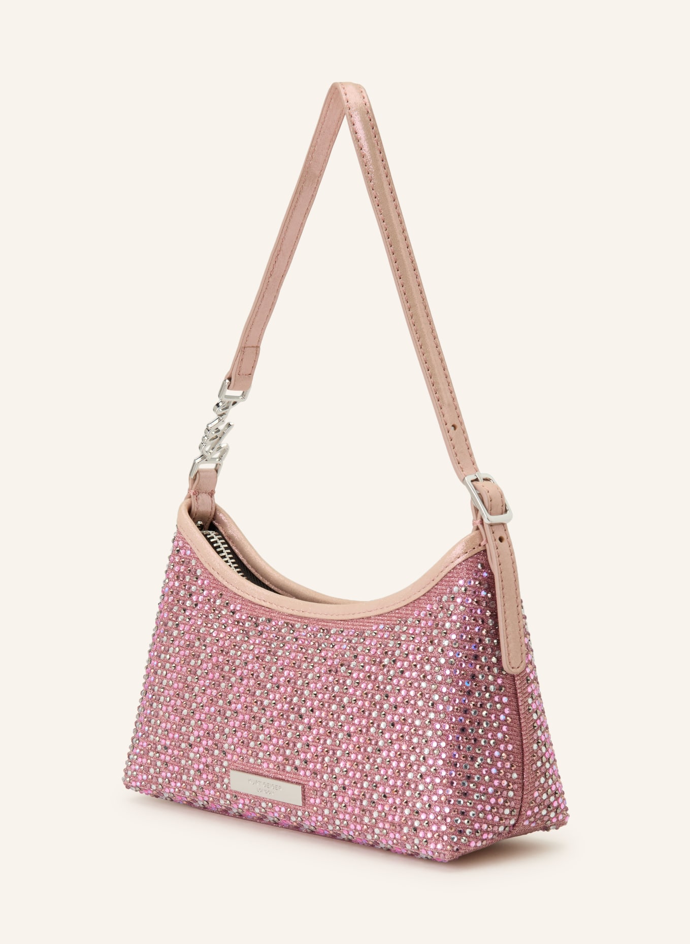 KURT GEIGER Torebka KENSINGTON: MOCNORÓŻOWY / SREBRNY / RÓŻOWY