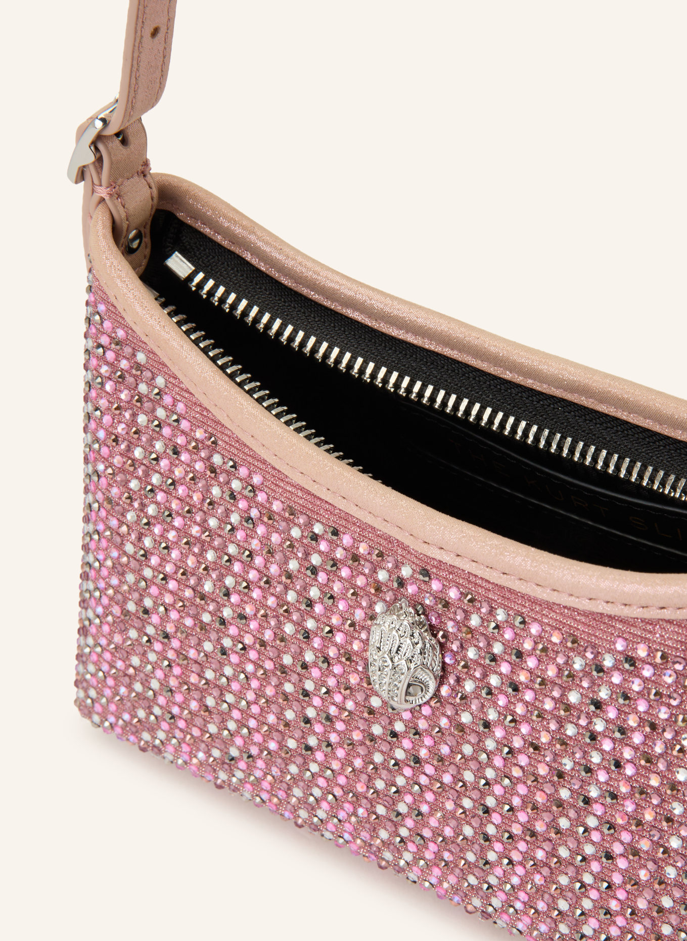 KURT GEIGER Torebka KENSINGTON: MOCNORÓŻOWY / SREBRNY / RÓŻOWY