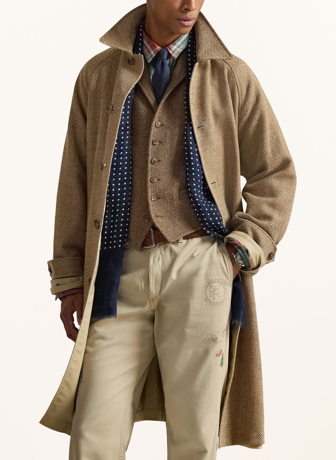 POLO RALPH LAUREN Omkeerbare jas: BRUIN / BEIGE