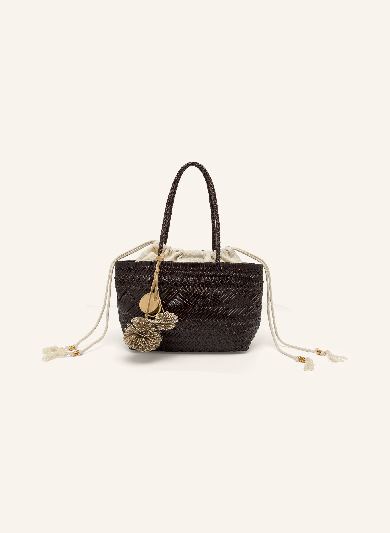 GIANNI CHIARINI Sac cabas PALOMA: MARRON FONCÉ / MARRON CLAIR