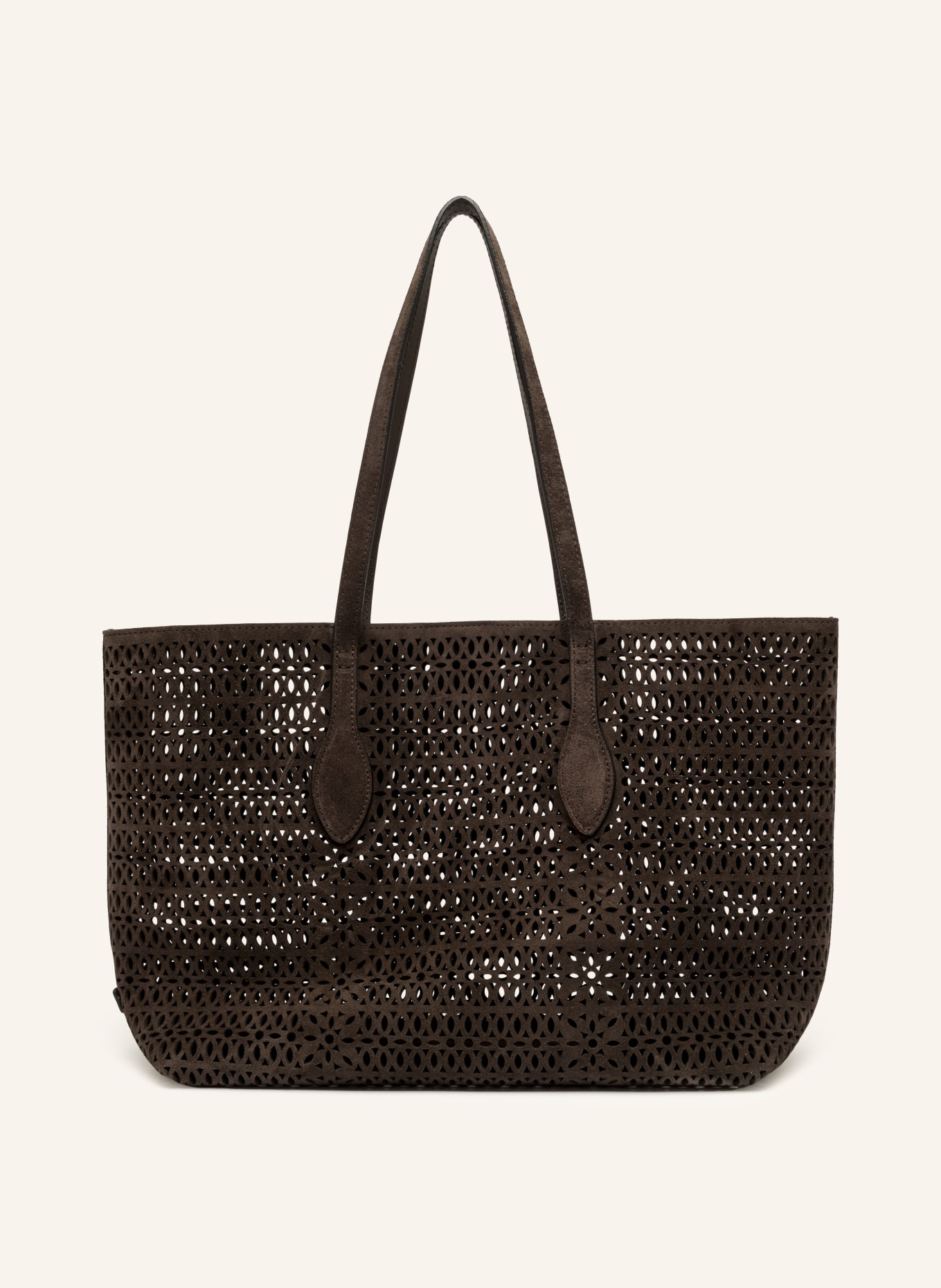 GIANNI CHIARINI Torba z kieszonką i wycięciami: CIEMNOBRĄZOWY