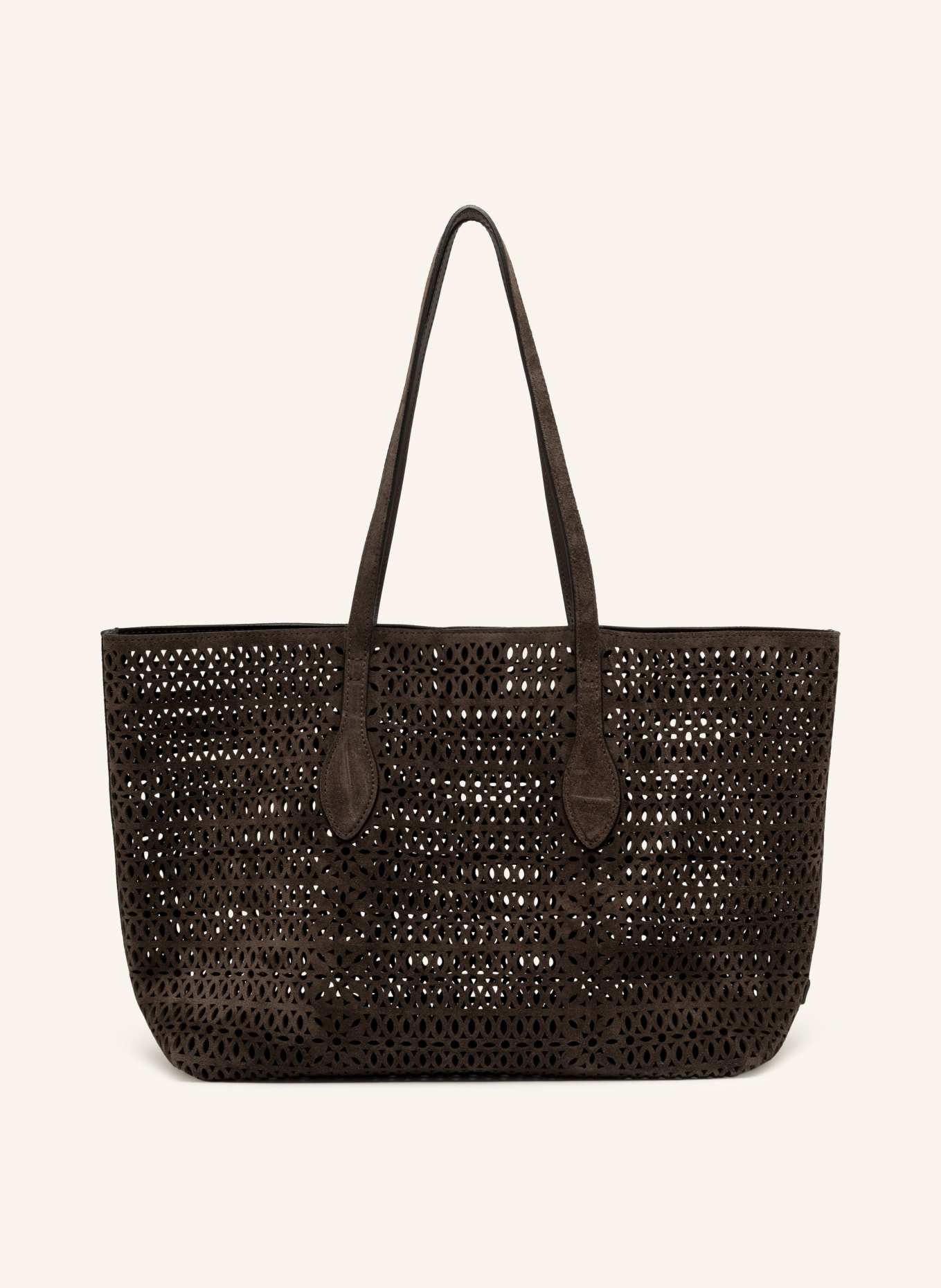 GIANNI CHIARINI Torba z kieszonką i wycięciami: CIEMNOBRĄZOWY