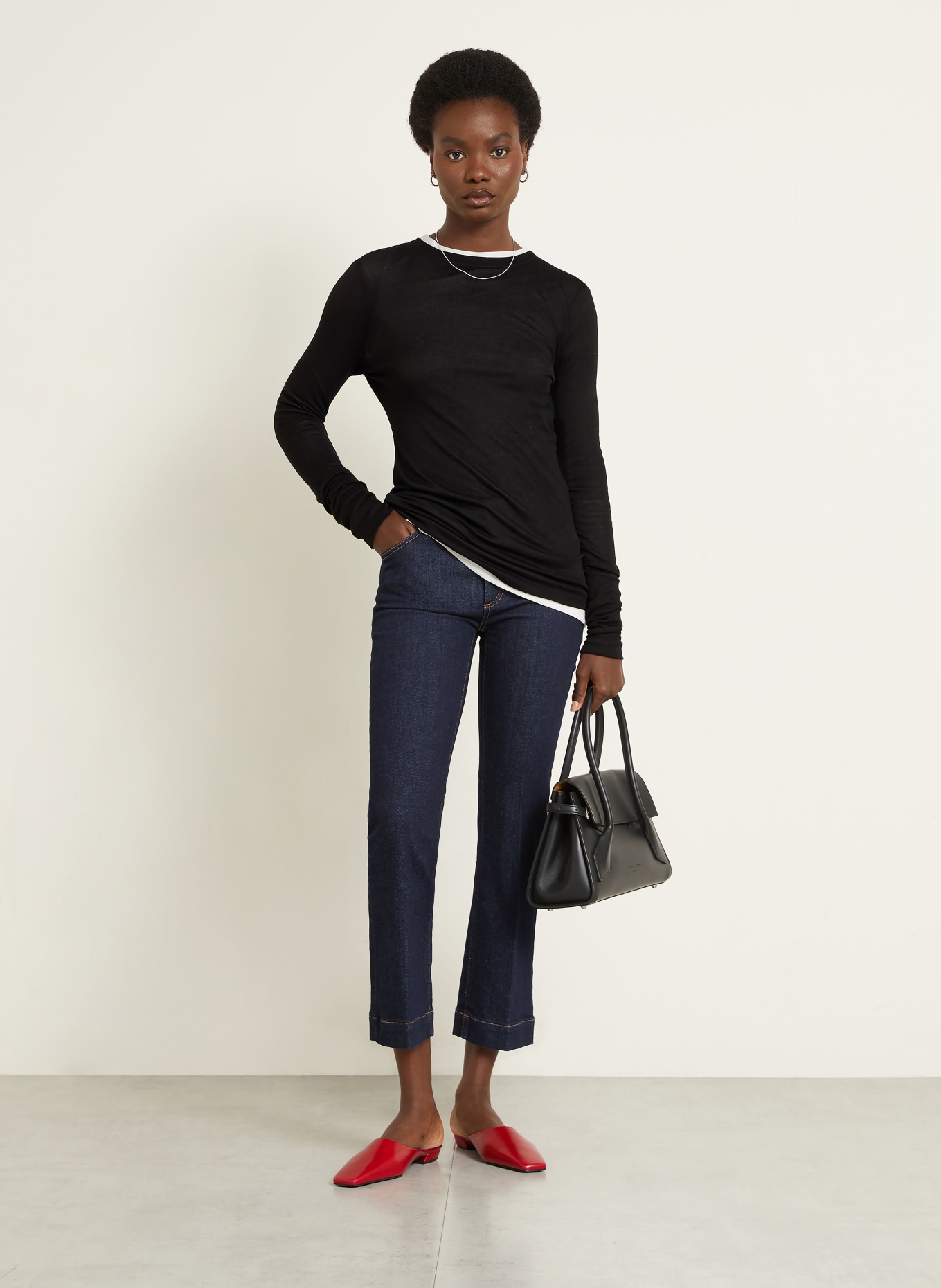 Proenza Schouler Longsleeve KAIYA: SCHWARZ