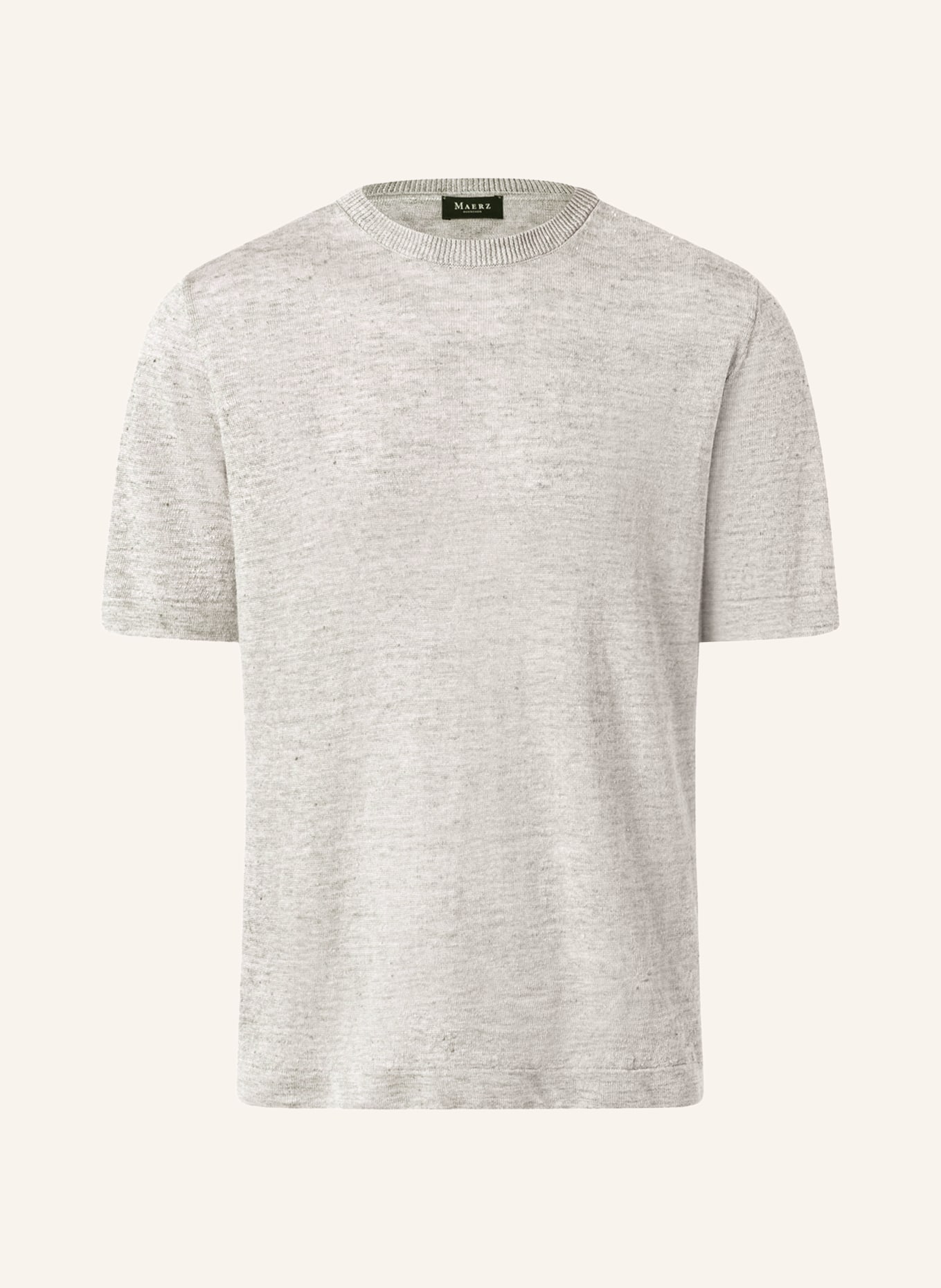 MAERZ MUENCHEN Dzianinowa koszulka z lnu: SZARY
