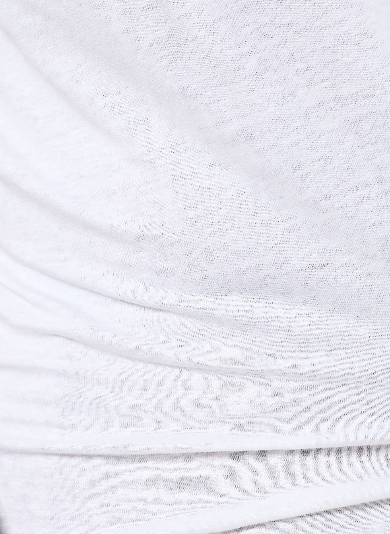 OLYMP T-Shirt aus Leinen: WEISS