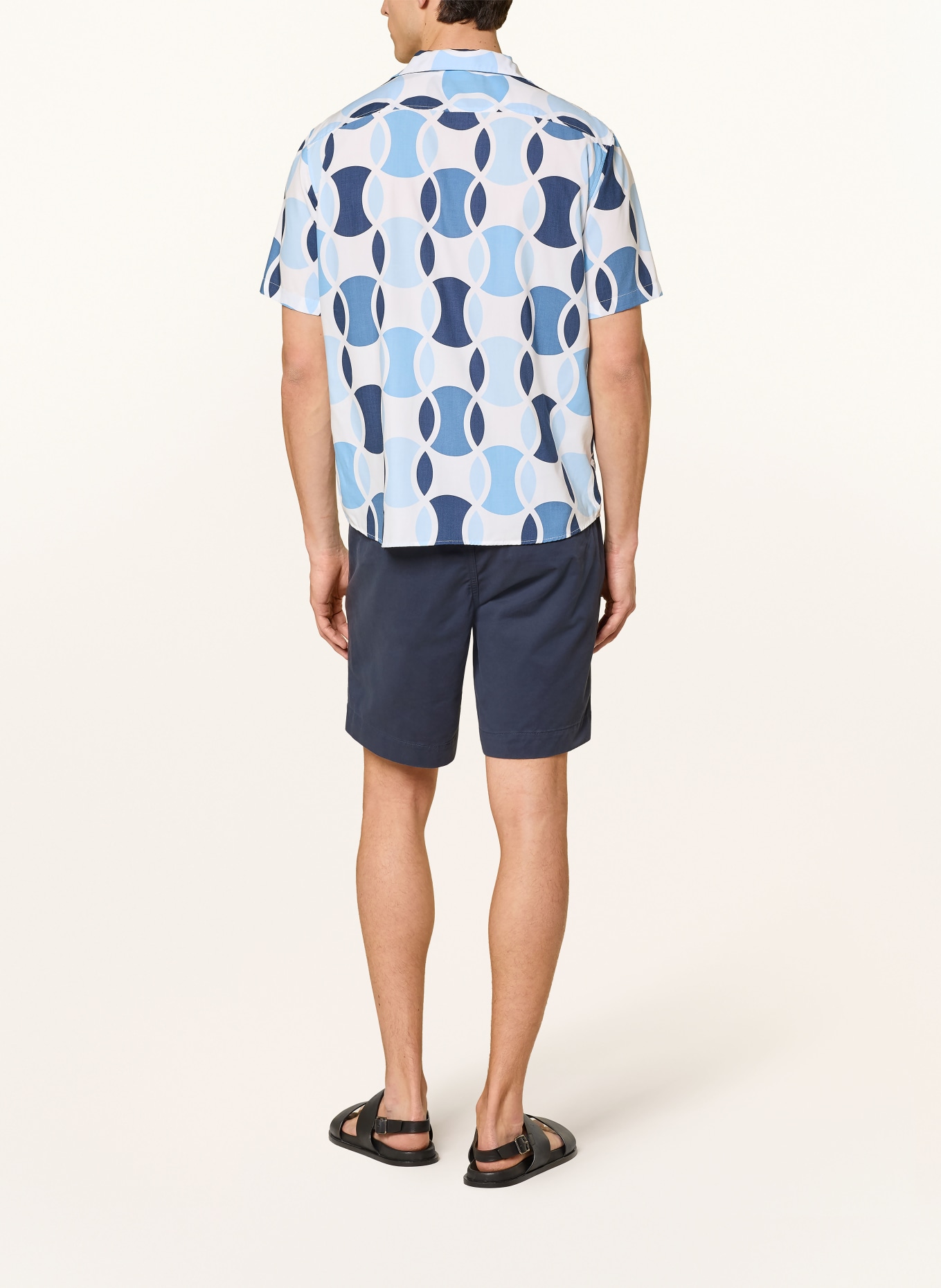 OLYMP Resorthemd Casual regular fit: WEISS / HELLBLAU / BLAU