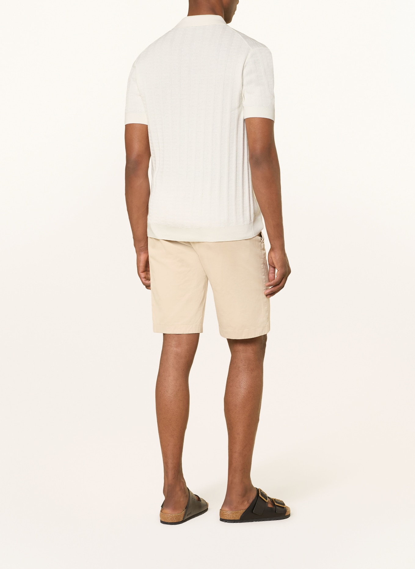 OLYMP Strick-Poloshirt: WEISS