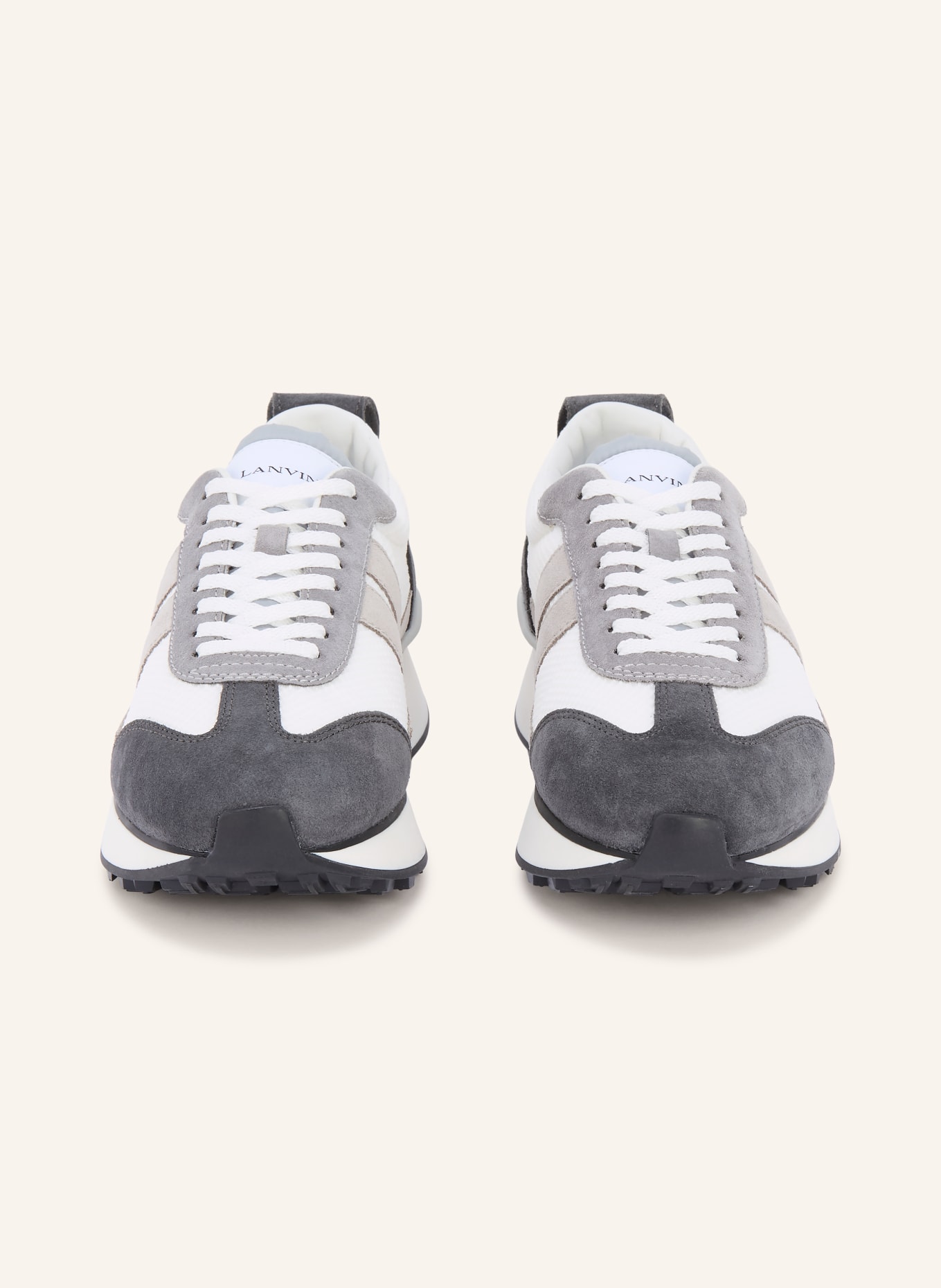 LANVIN Sneaker BUMPR: HELLGRAU / BLAUGRAU / WEISS