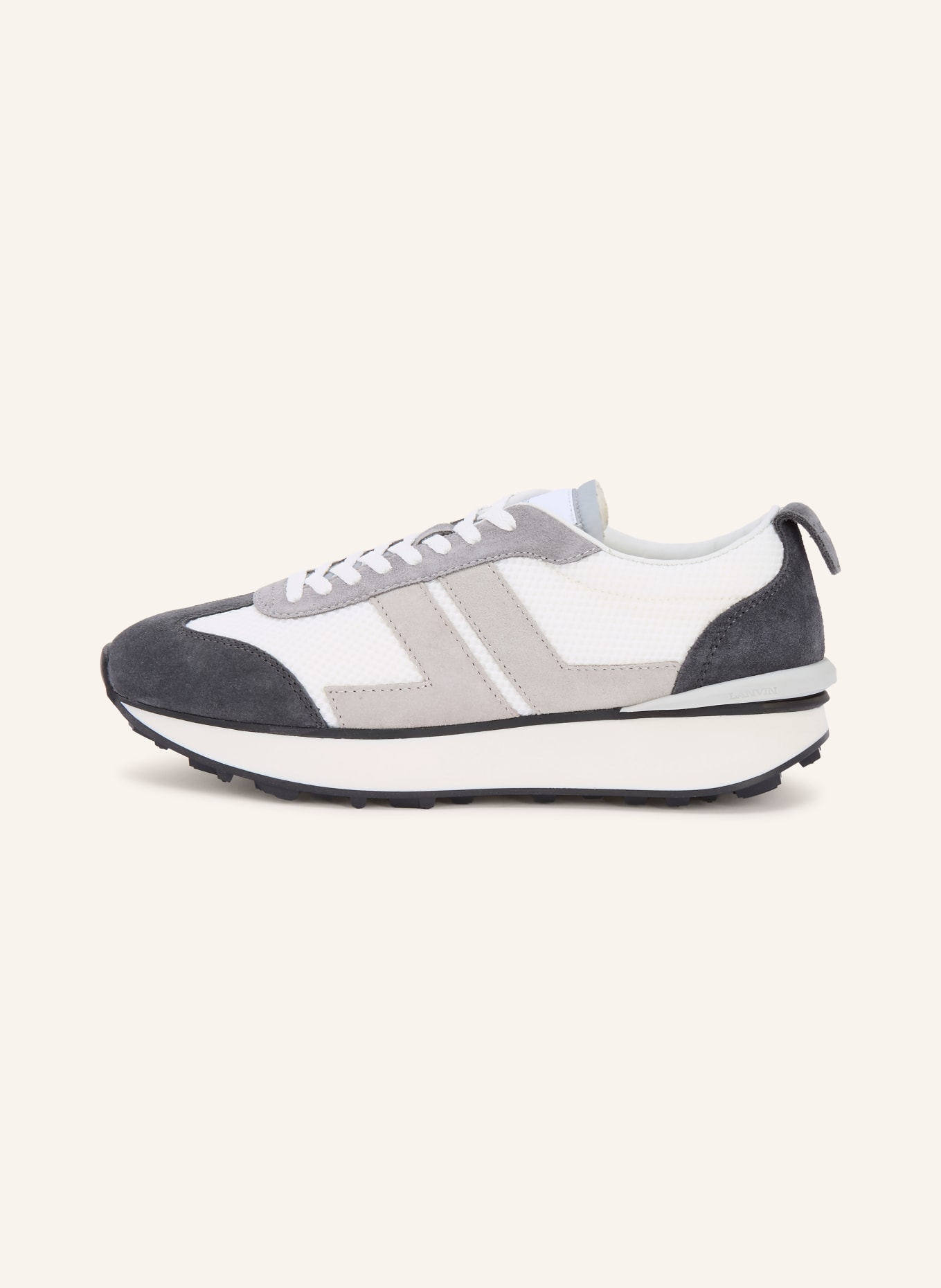 LANVIN Sneaker BUMPR: HELLGRAU / BLAUGRAU / WEISS