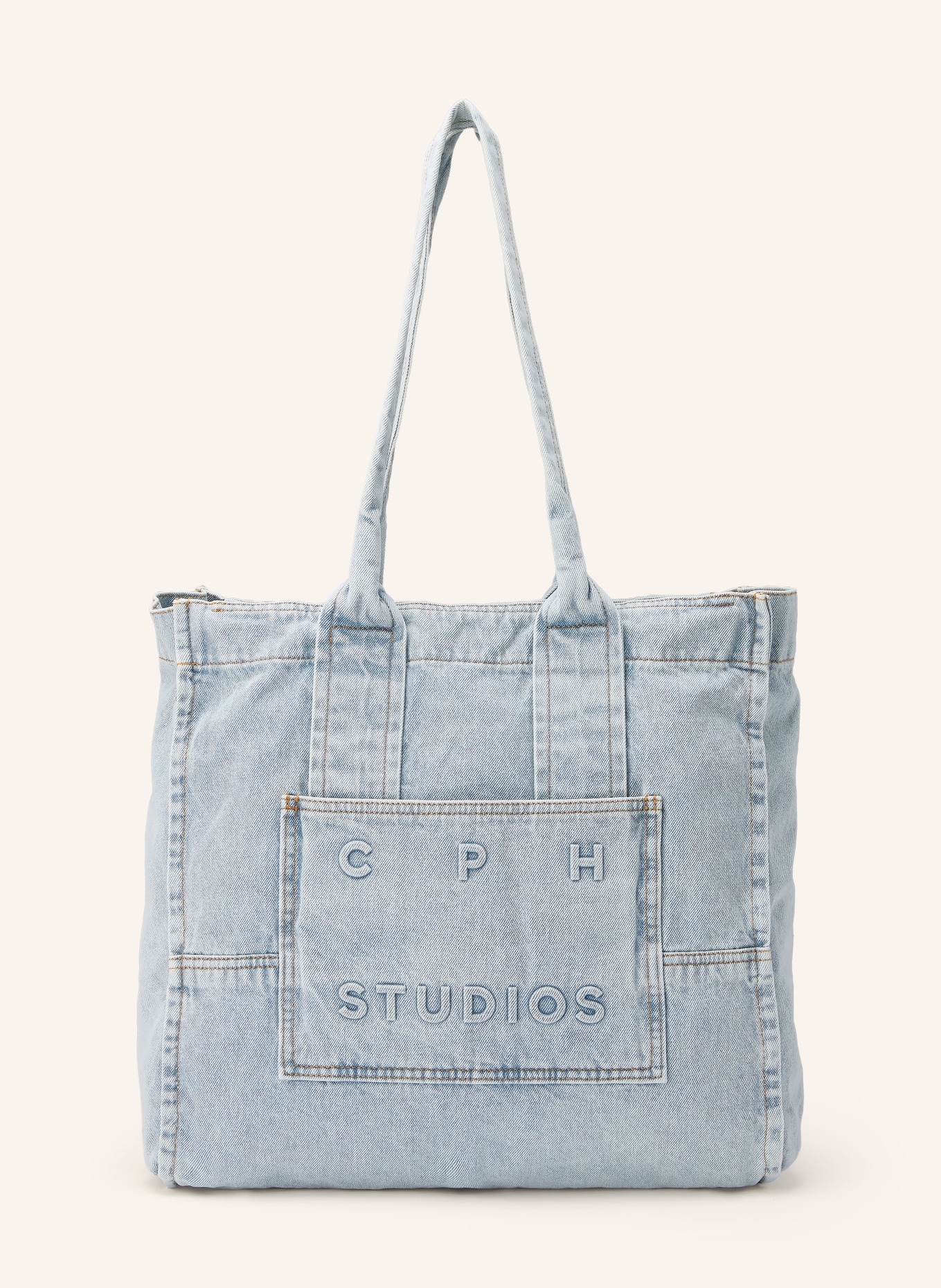 COPENHAGEN STUDIOS Sac cabas CPH 5 DENIM: BLEU CLAIR