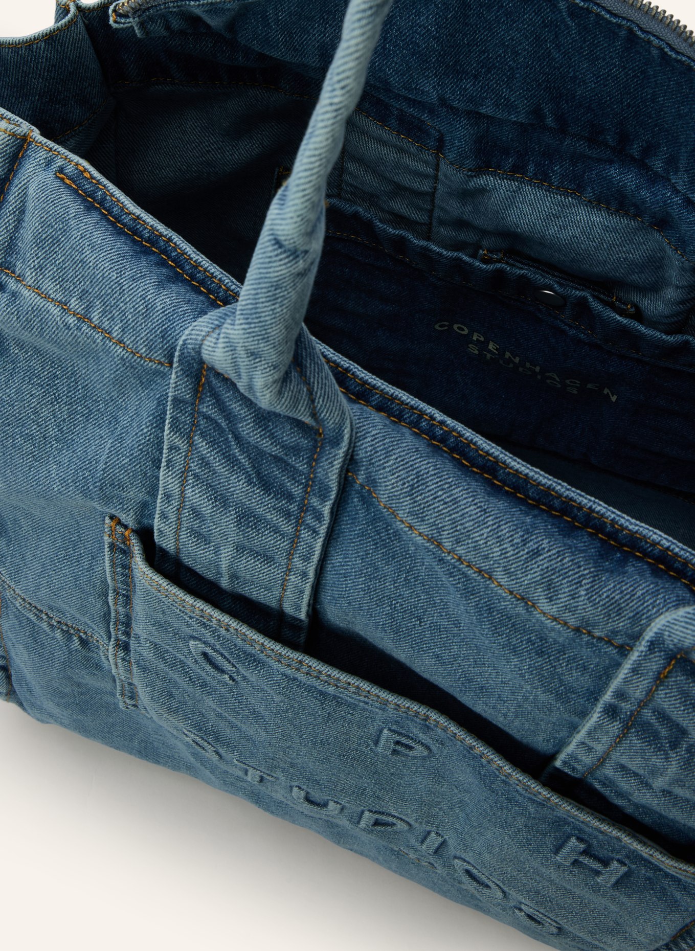 COPENHAGEN STUDIOS Shopper CPH 5 DENIM: BLAU