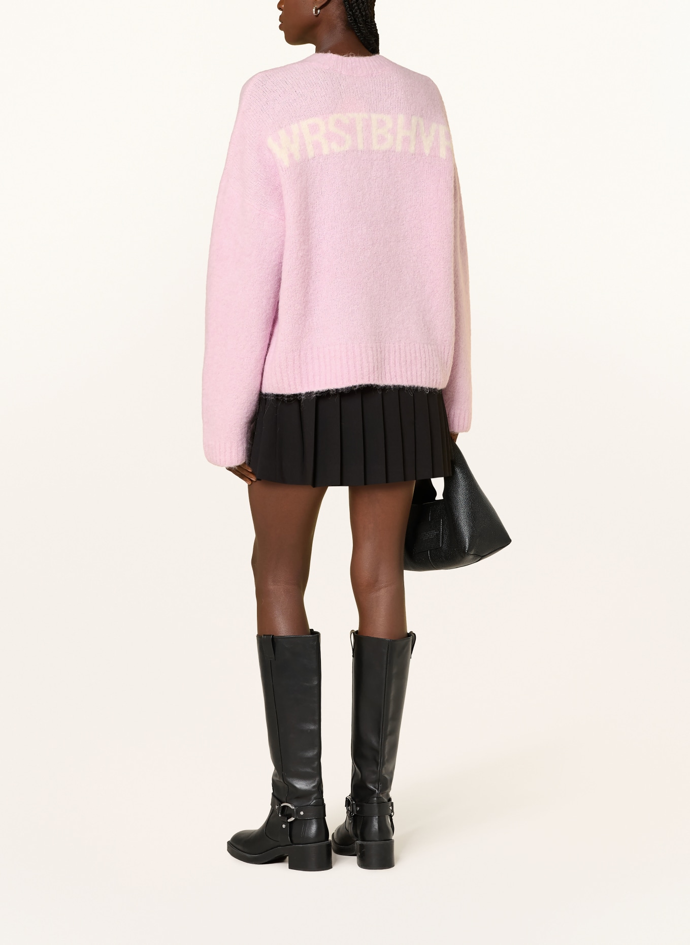 WRSTBHVR ENCI sweater with alpaca: PINK