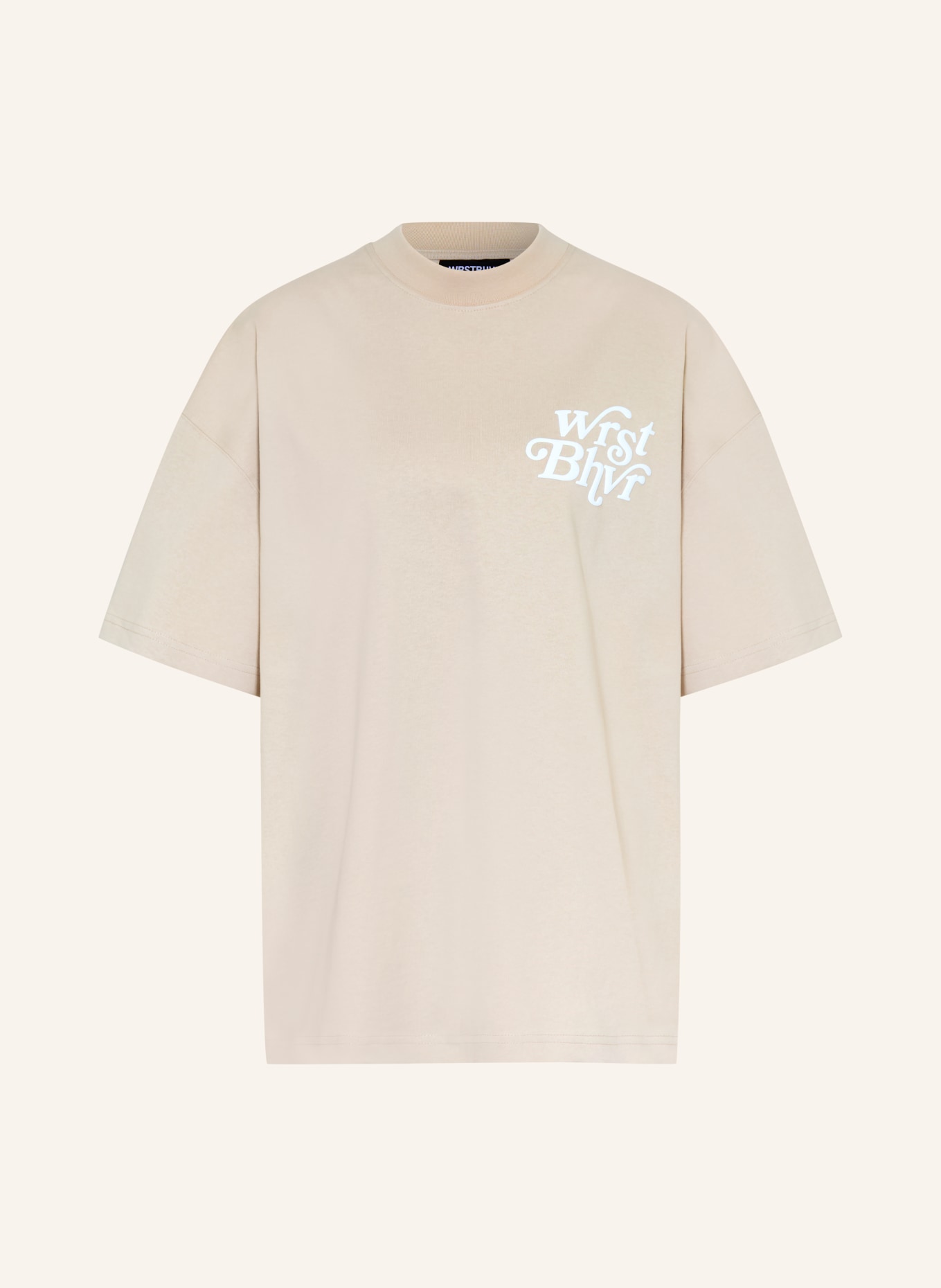 WRSTBHVR REEN T-shirt: BEIGE / WHITE