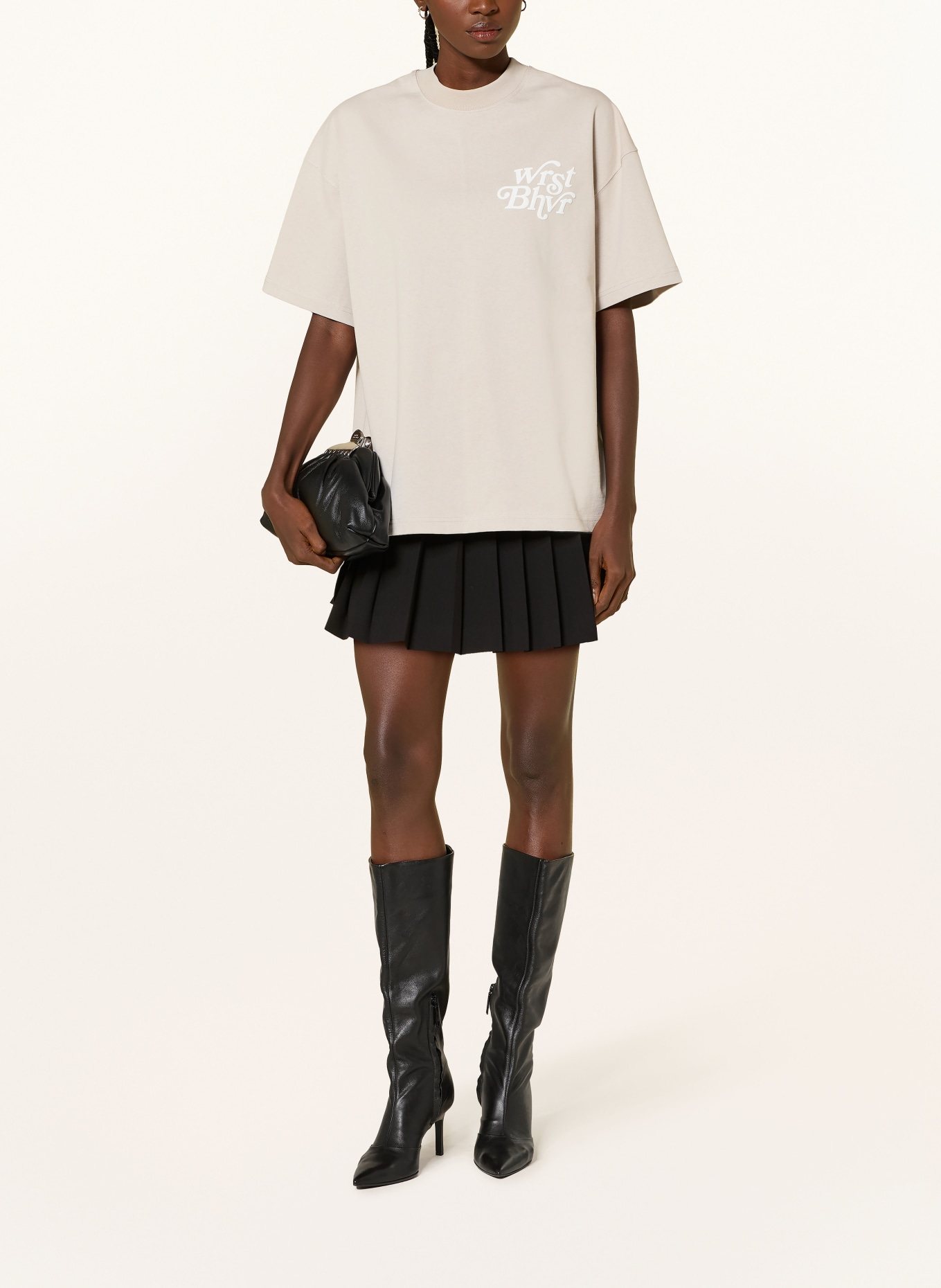 WRSTBHVR REEN T-shirt: BEIGE / WHITE