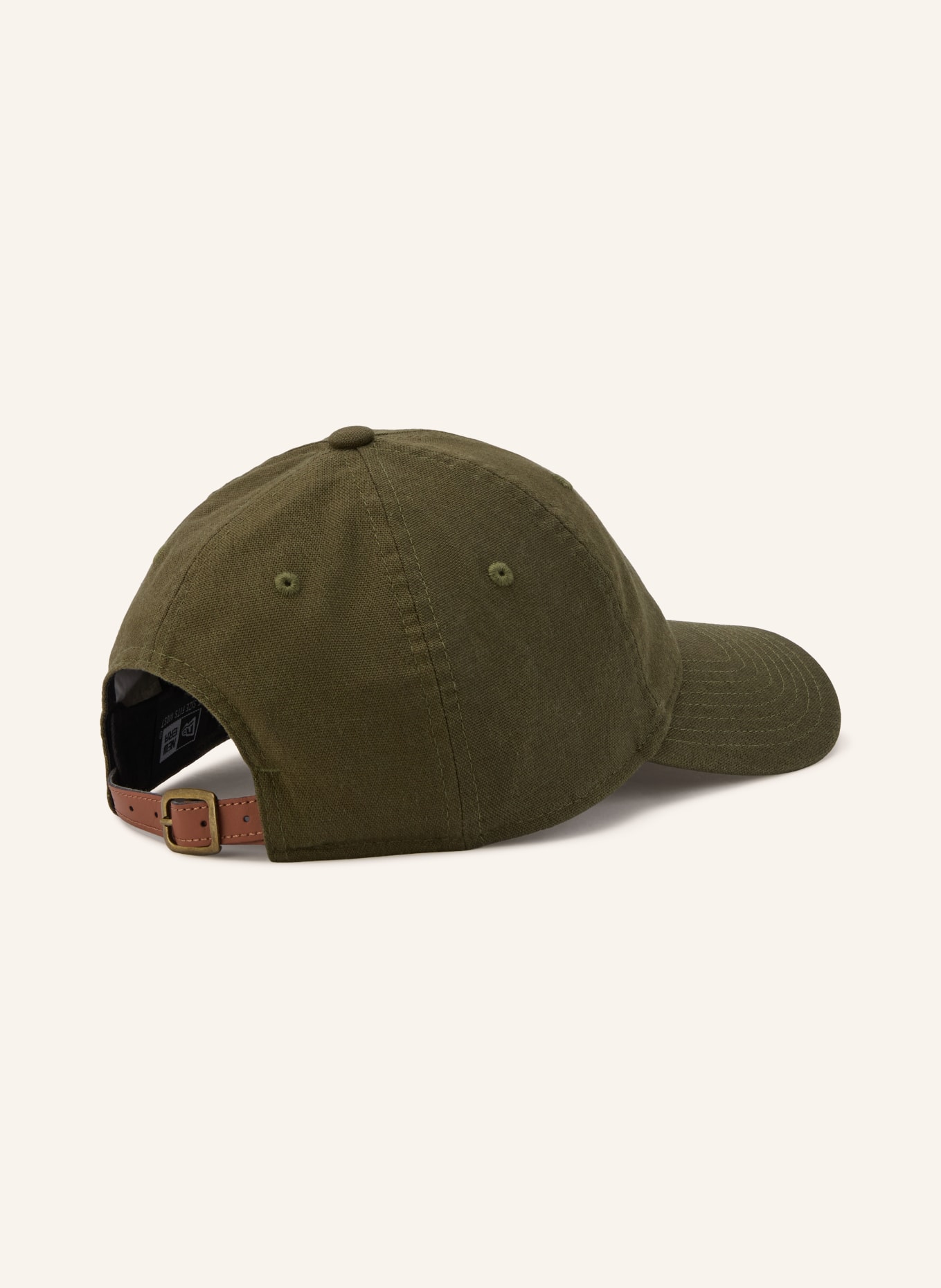 NEW ERA Cap 9TWENTY® mit Leinen: OLIV / WEISS