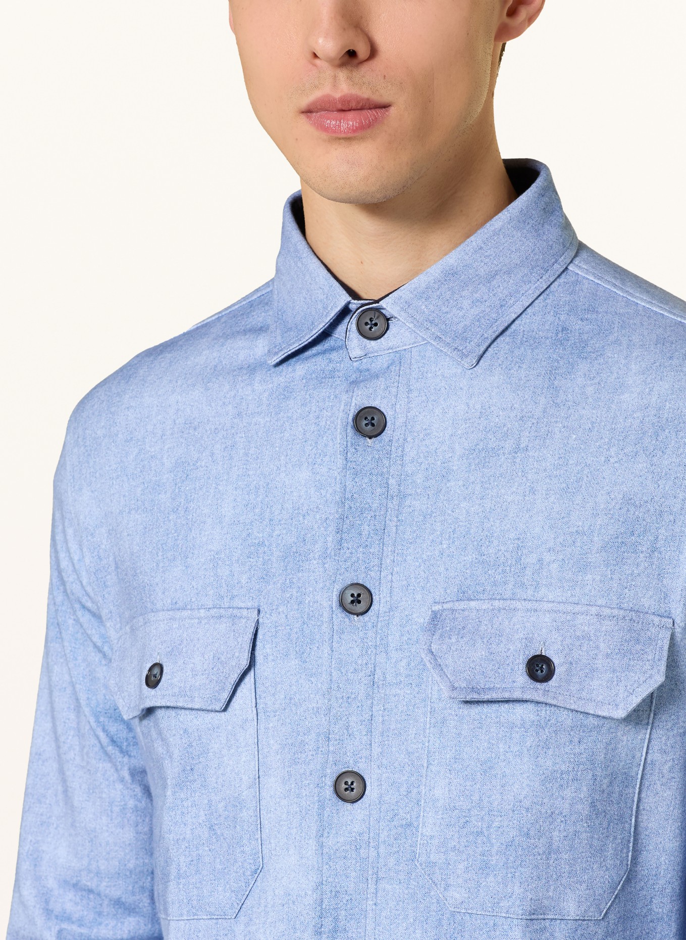 DESOTO overshirt: LIGHT BLUE