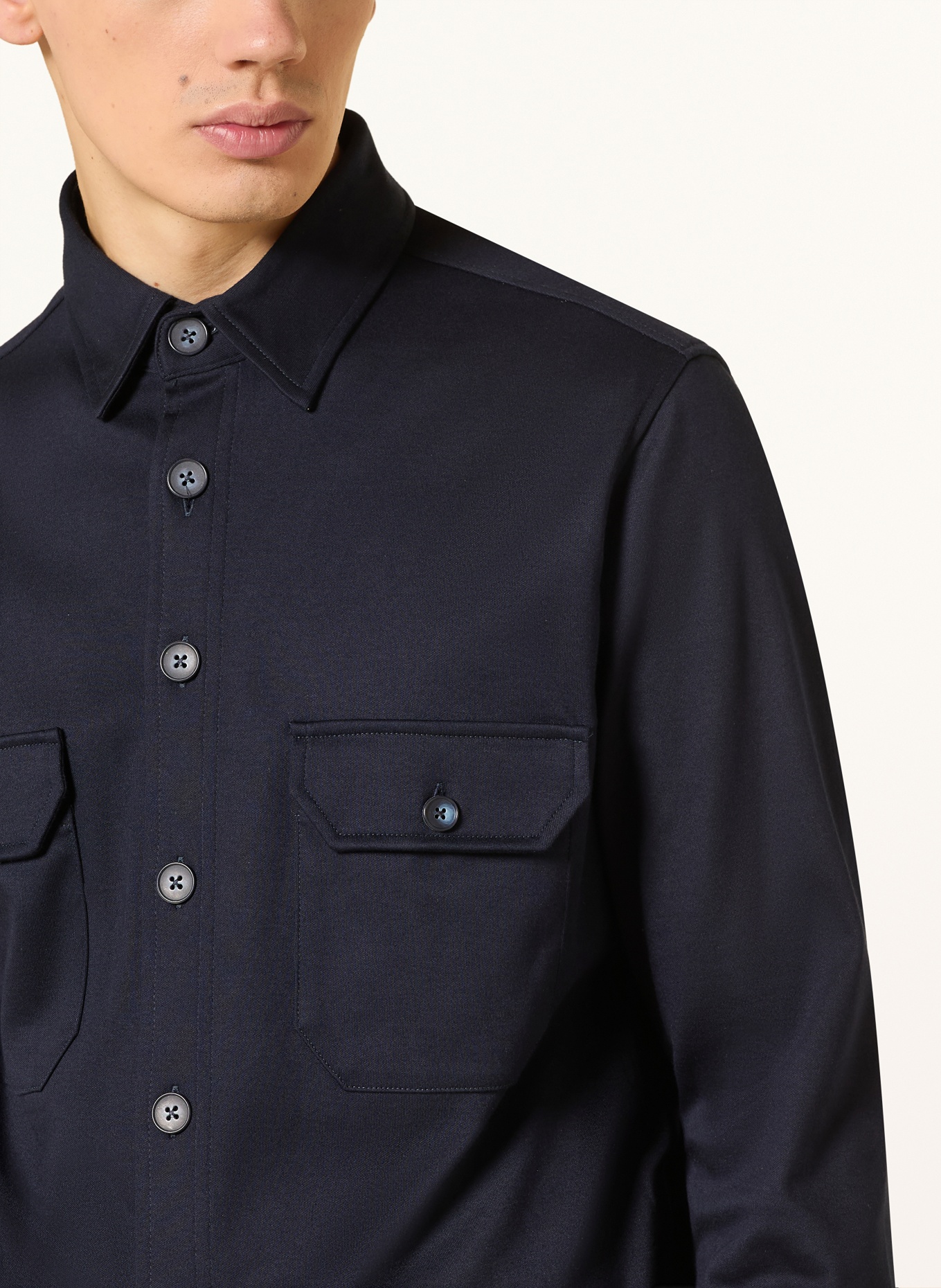 DESOTO Jersey-overjas: DONKERBLAUW