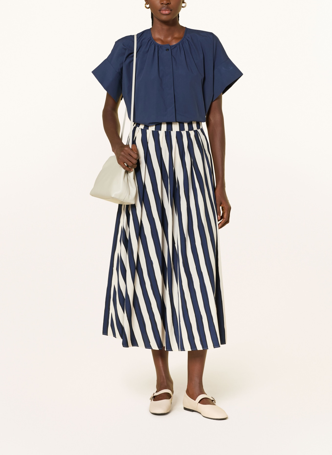 WEEKEND Max Mara Jupe UOMO: BLEU FONCÉ / CRÈME / NOIR