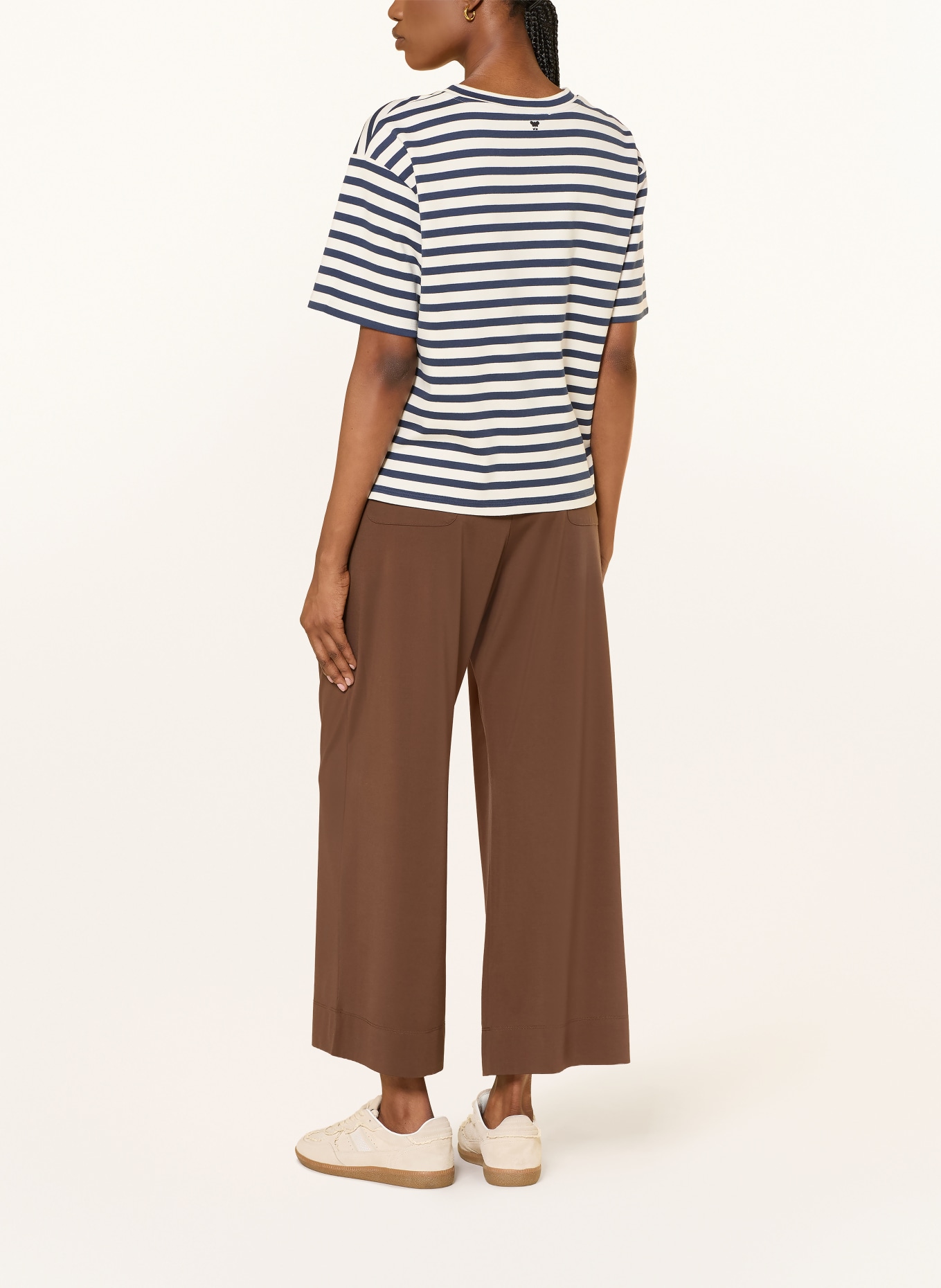 WEEKEND Max Mara T-shirt SABATO: CRÈME / DONKERBLAUW