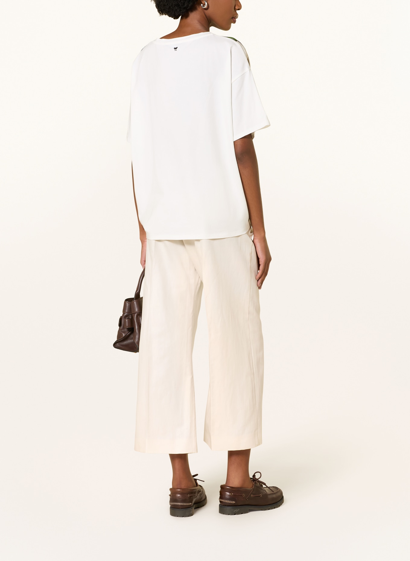 WEEKEND Max Mara Kalhoty ZIRCONE: KRÉMOVÁ