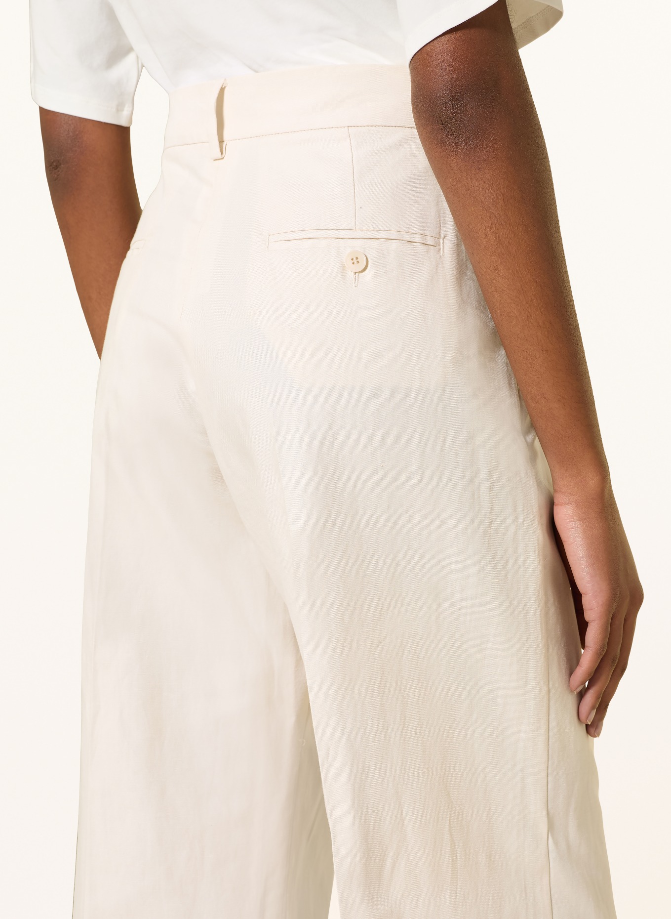 WEEKEND Max Mara Kalhoty ZIRCONE: KRÉMOVÁ