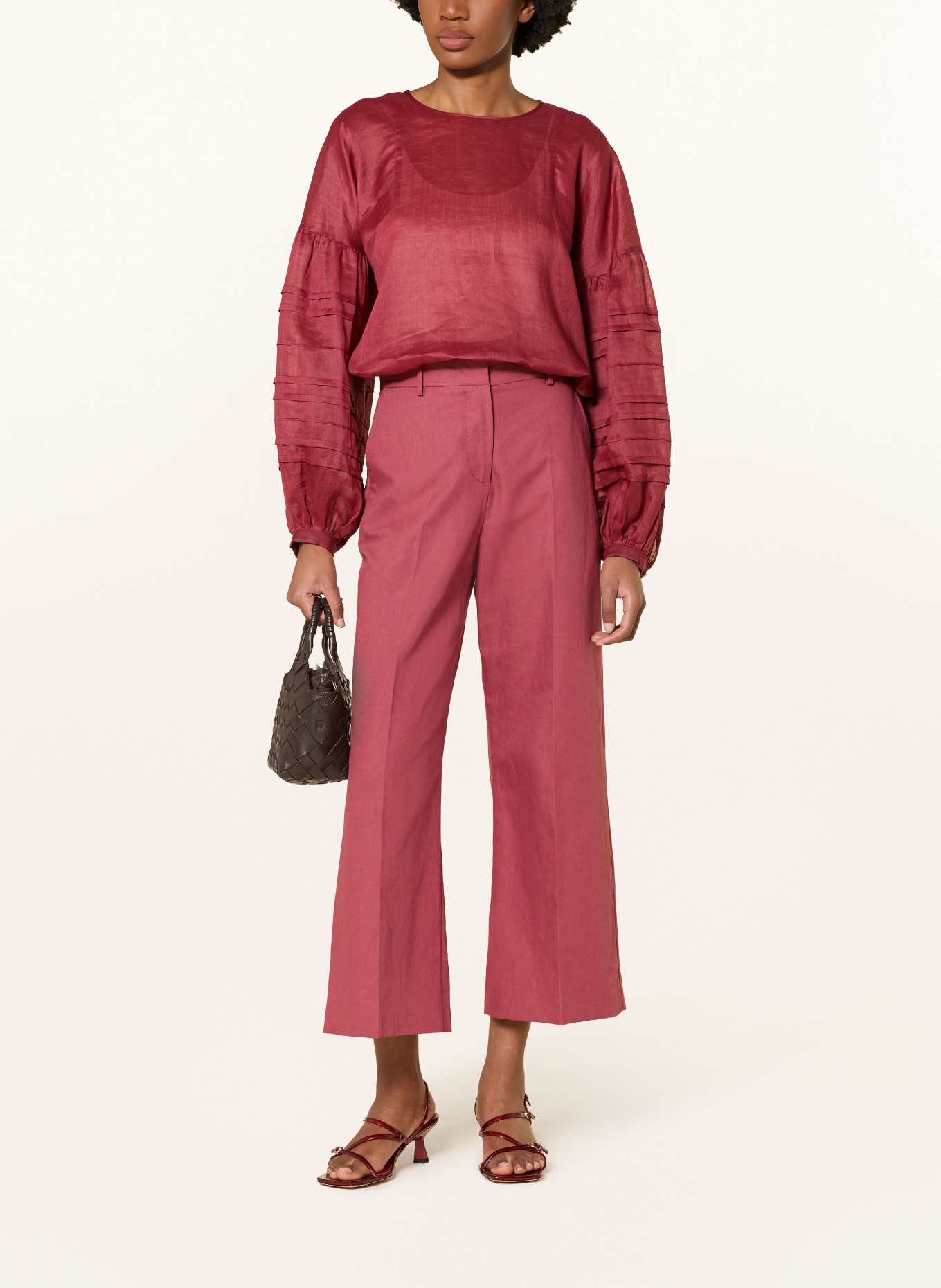 WEEKEND Max Mara ZIRCONE culottes: DARK RED