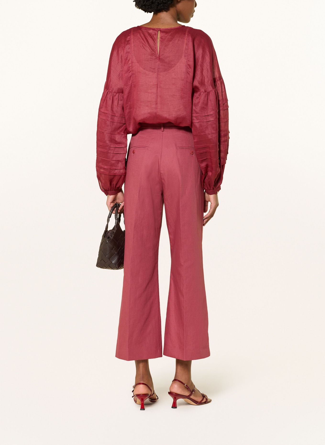 WEEKEND Max Mara ZIRCONE culottes: DARK RED