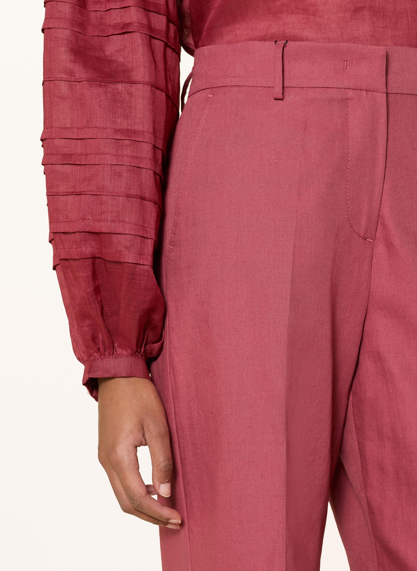 WEEKEND Max Mara ZIRCONE culottes: DARK RED