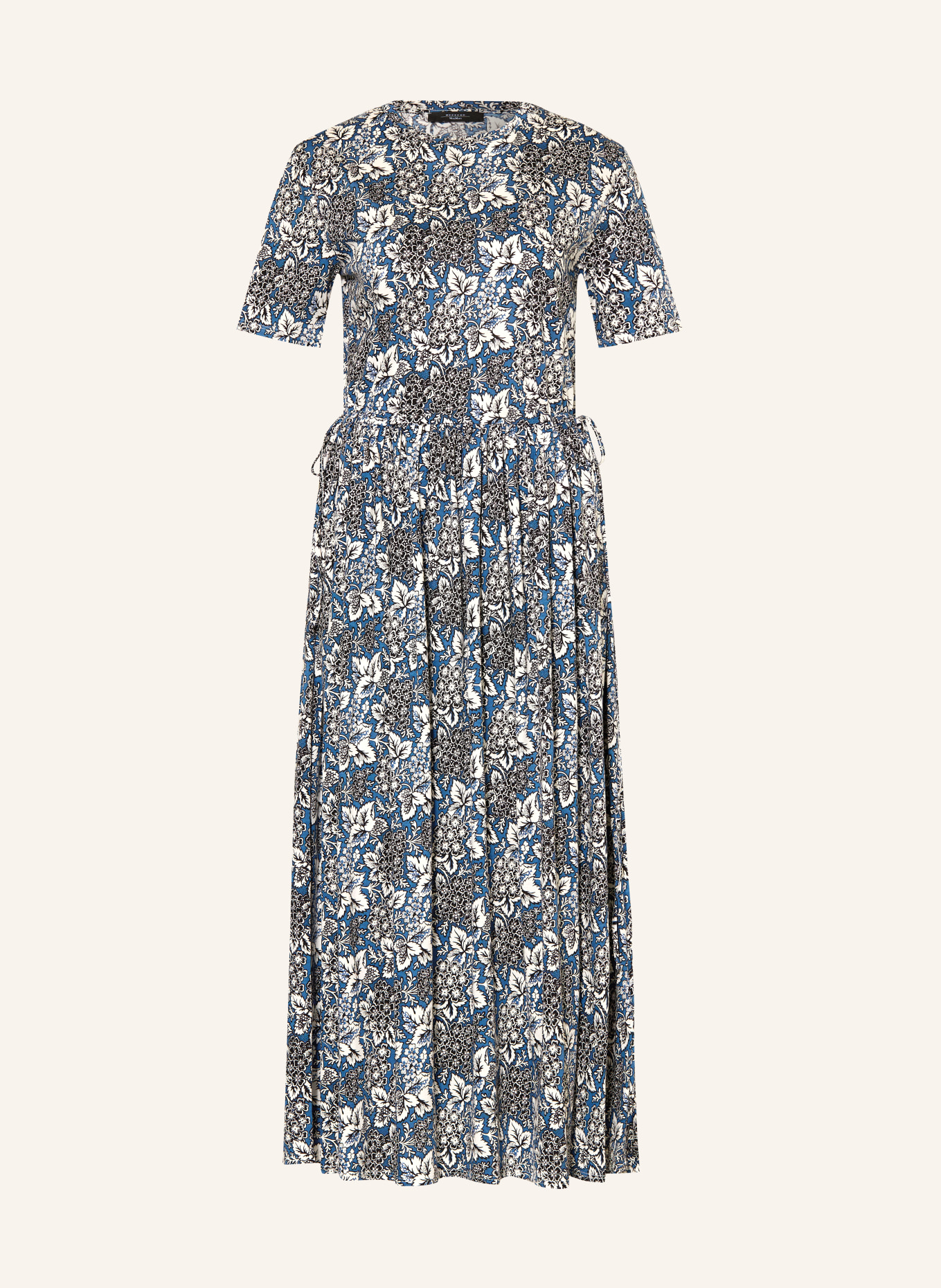 WEEKEND Max Mara Sukienka z dżerseju FASCINO: NIEBIESKI / BIAŁY / CZARNY