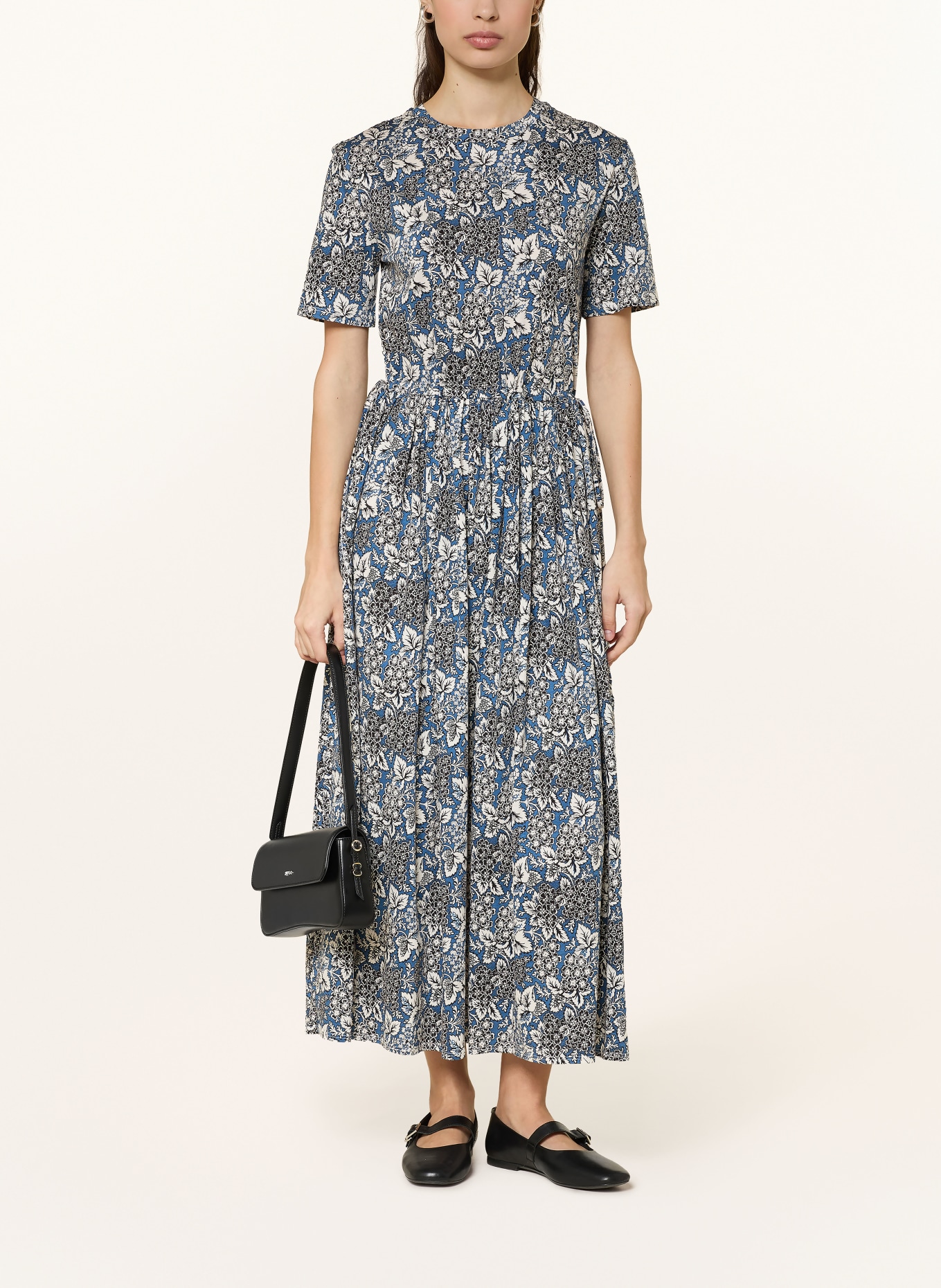 WEEKEND Max Mara Sukienka z dżerseju FASCINO: NIEBIESKI / BIAŁY / CZARNY