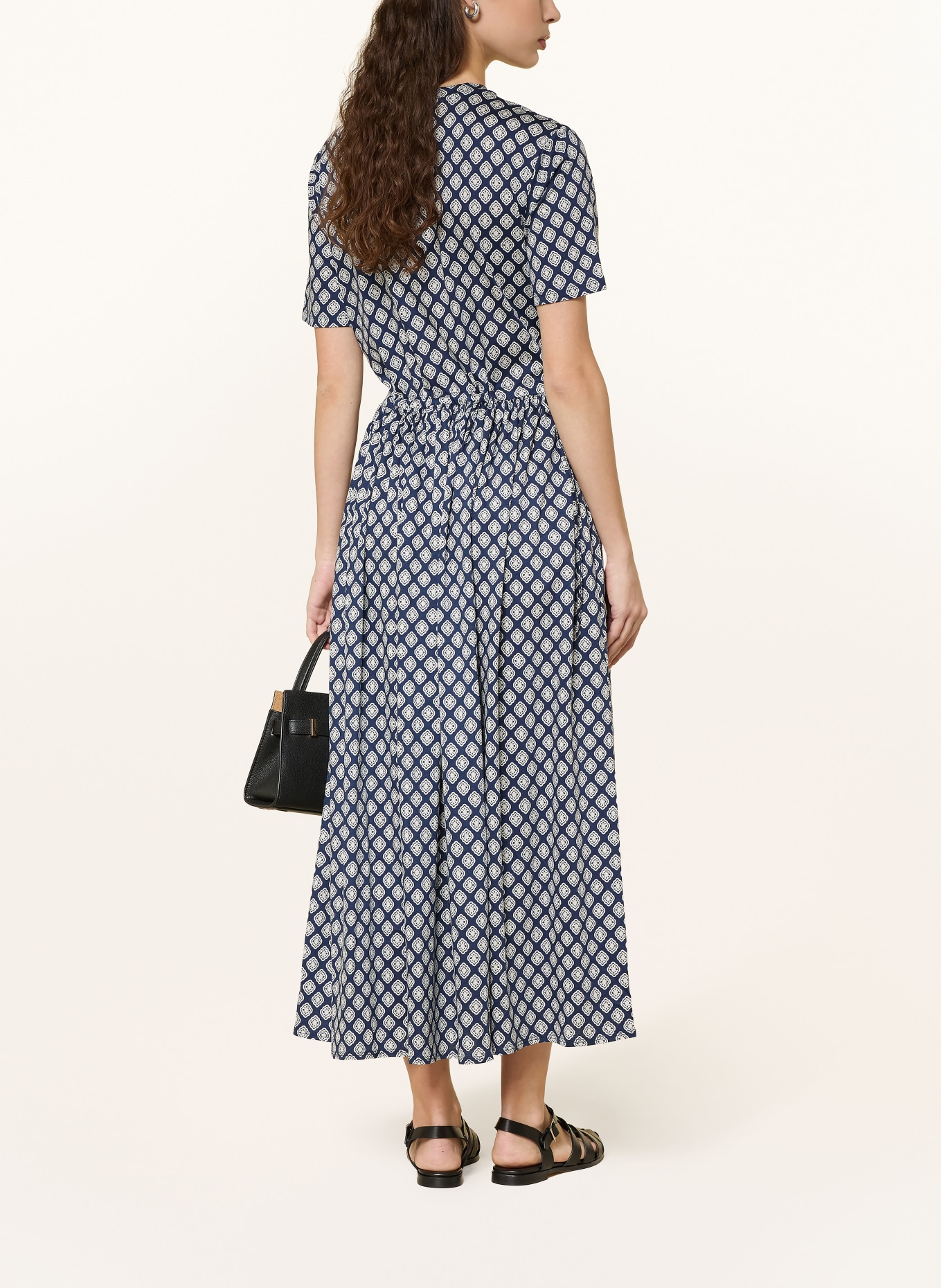 WEEKEND Max Mara Jerseykleid FASCINO: DUNKELBLAU / WEISS