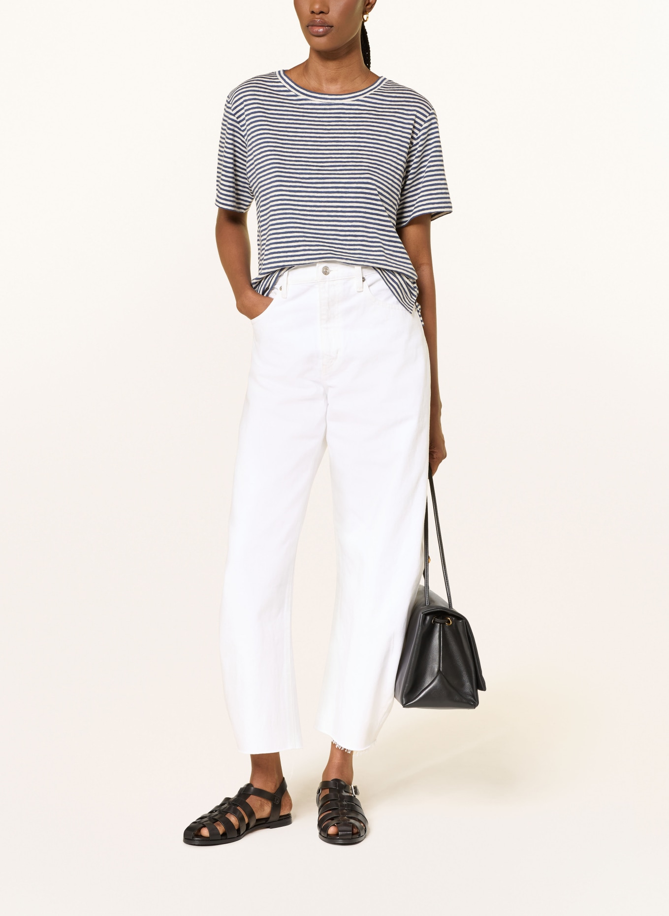 WEEKEND Max Mara T-shirt PELOTA: DONKERBLAUW / BEIGE