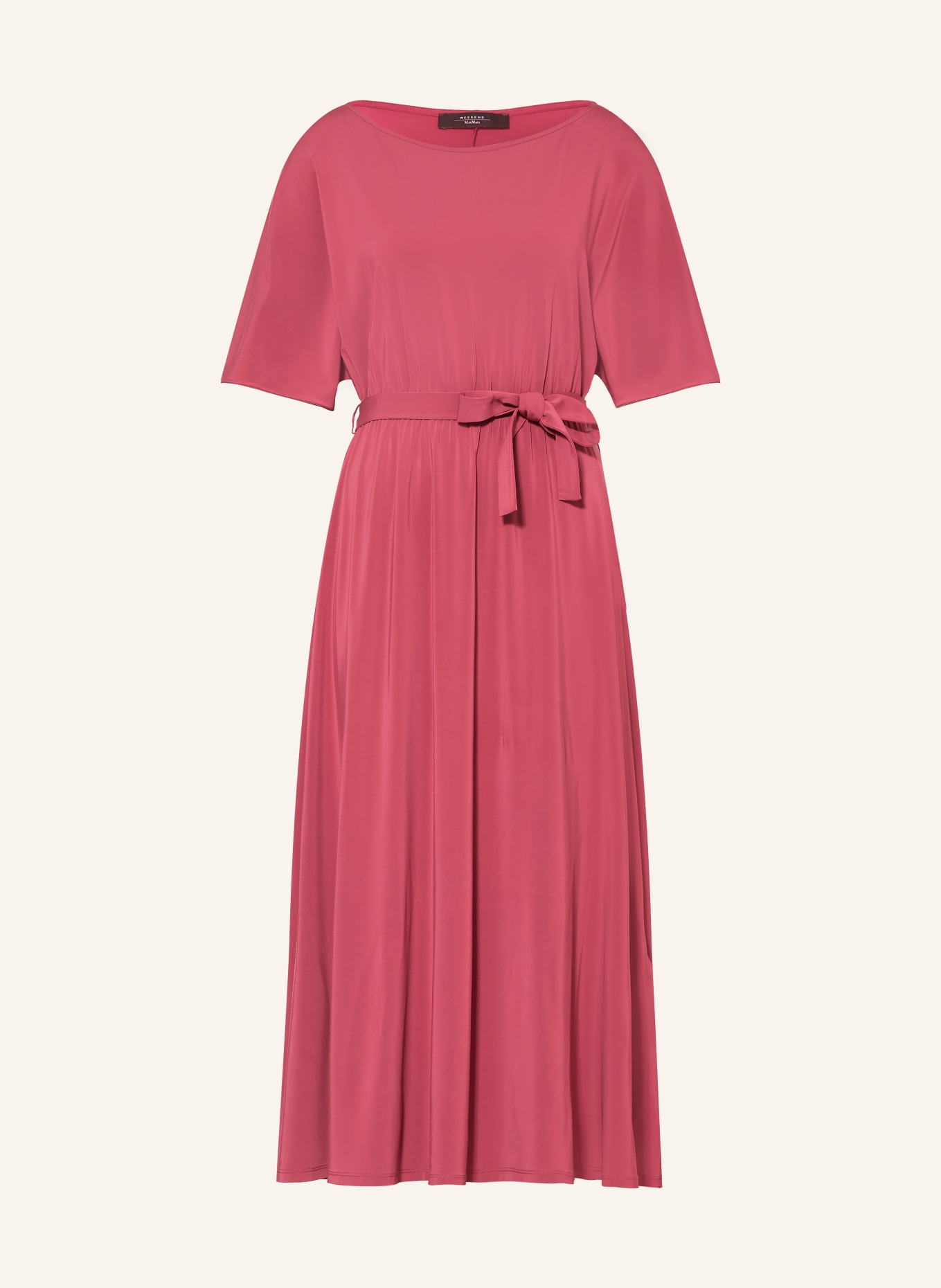 WEEKEND Max Mara Robe en jersey DIVO: ROUGE CLAIR