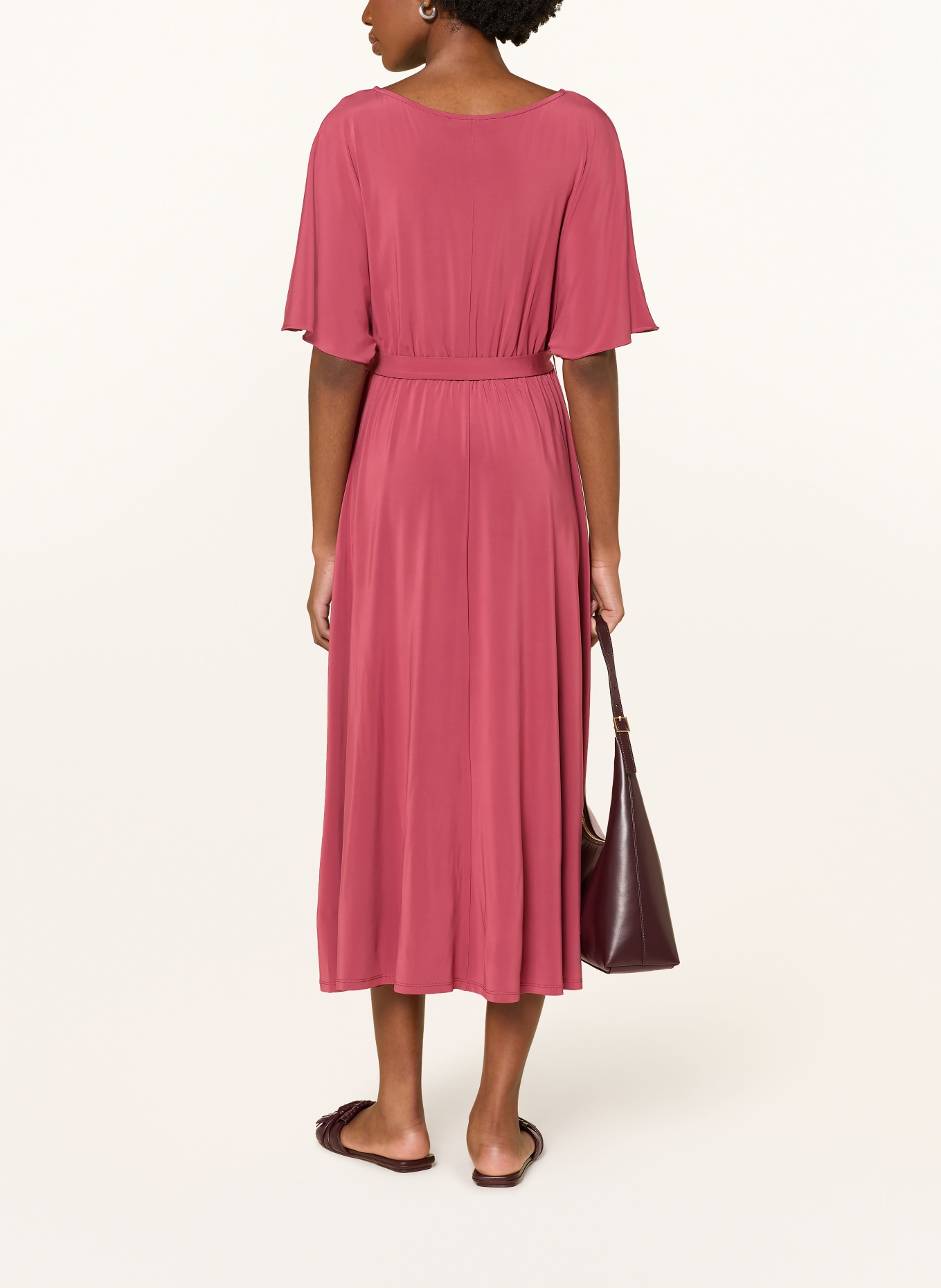 WEEKEND Max Mara Robe en jersey DIVO: ROUGE CLAIR