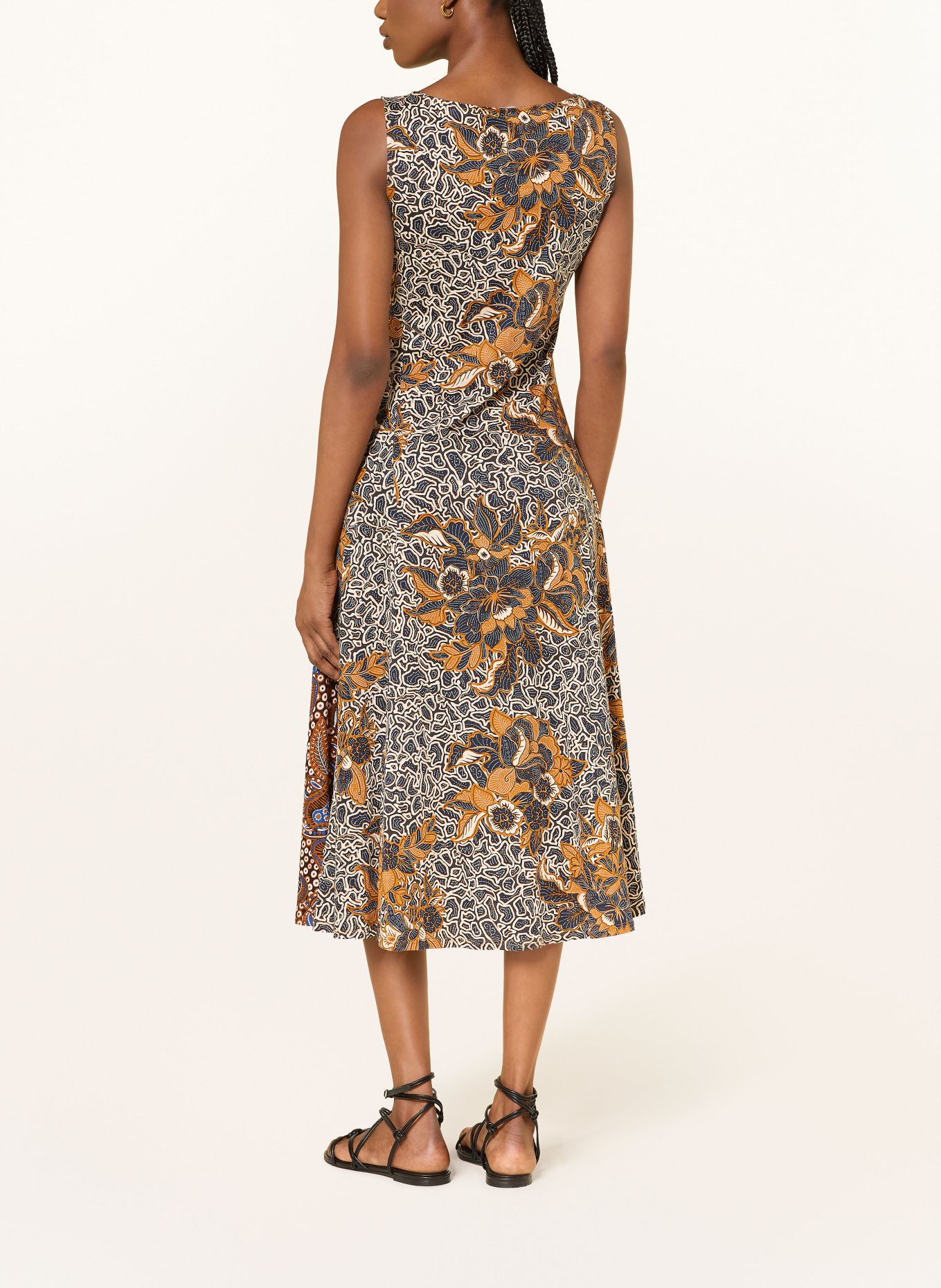 WEEKEND Max Mara Sukienka PAUSA: GRANATOWY / KONIAKOWY / BIAŁY