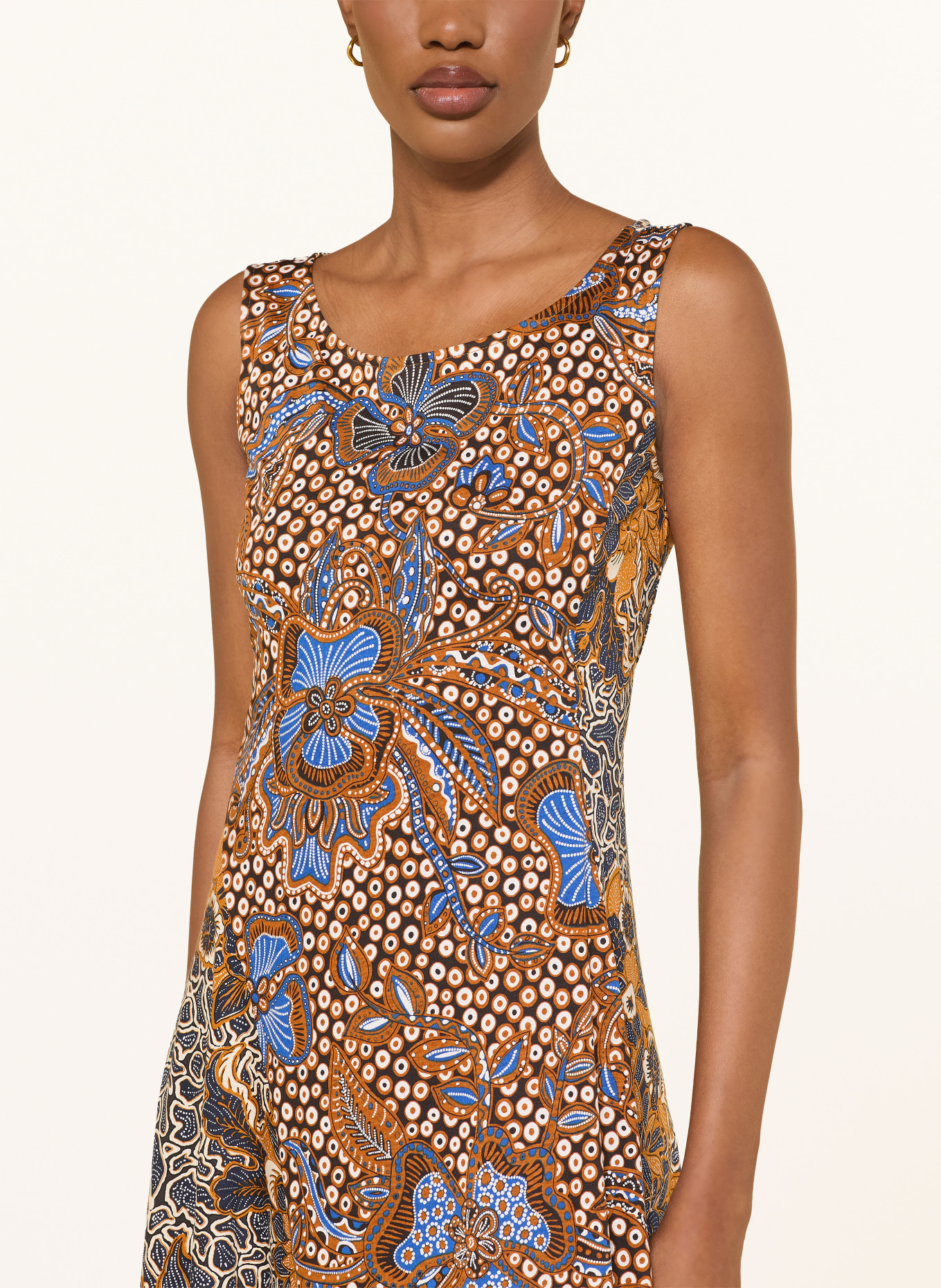 WEEKEND Max Mara Sukienka PAUSA: GRANATOWY / KONIAKOWY / BIAŁY