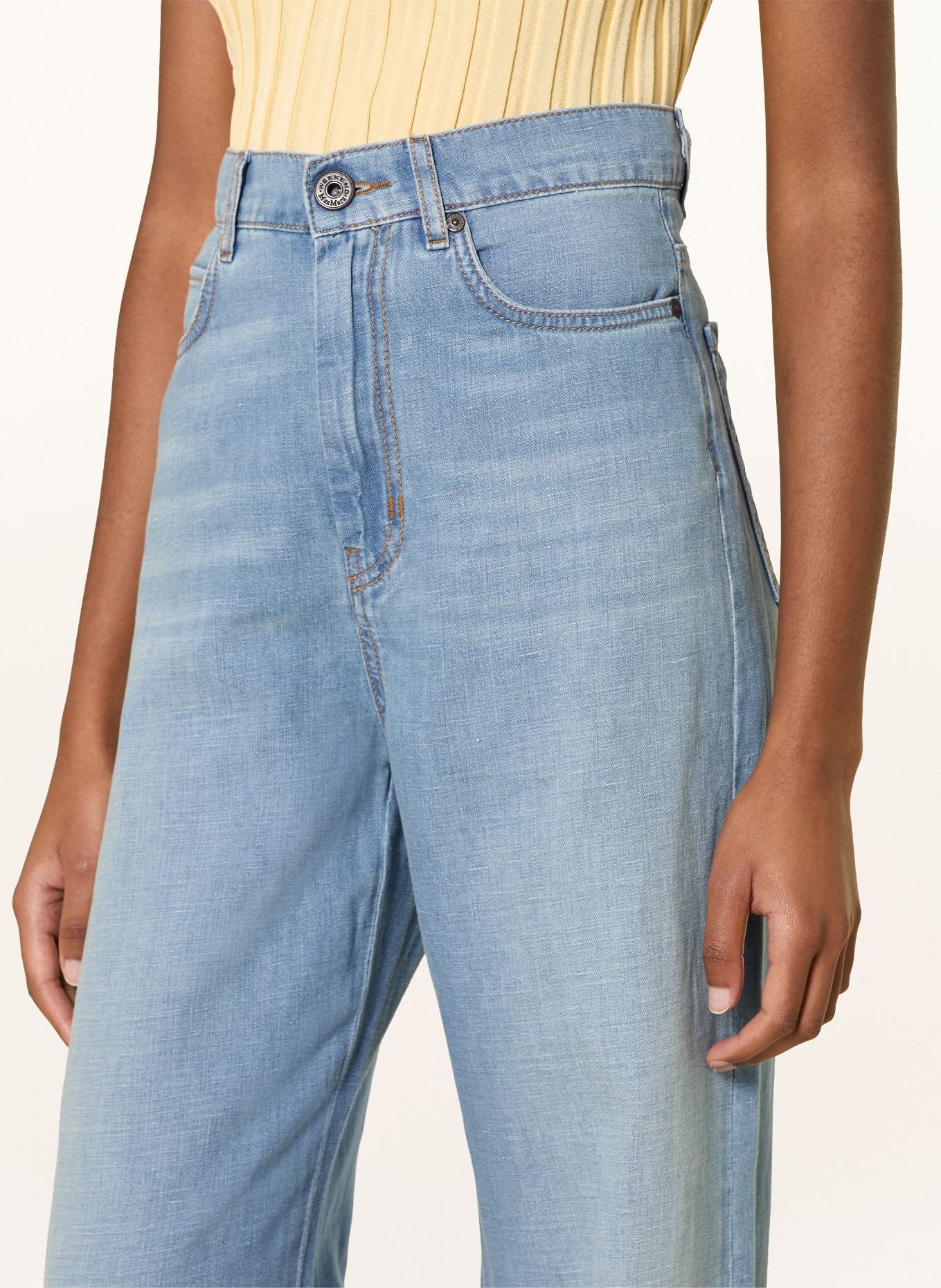 WEEKEND Max Mara Jean à jambes larges LATINO: 006 NAVY