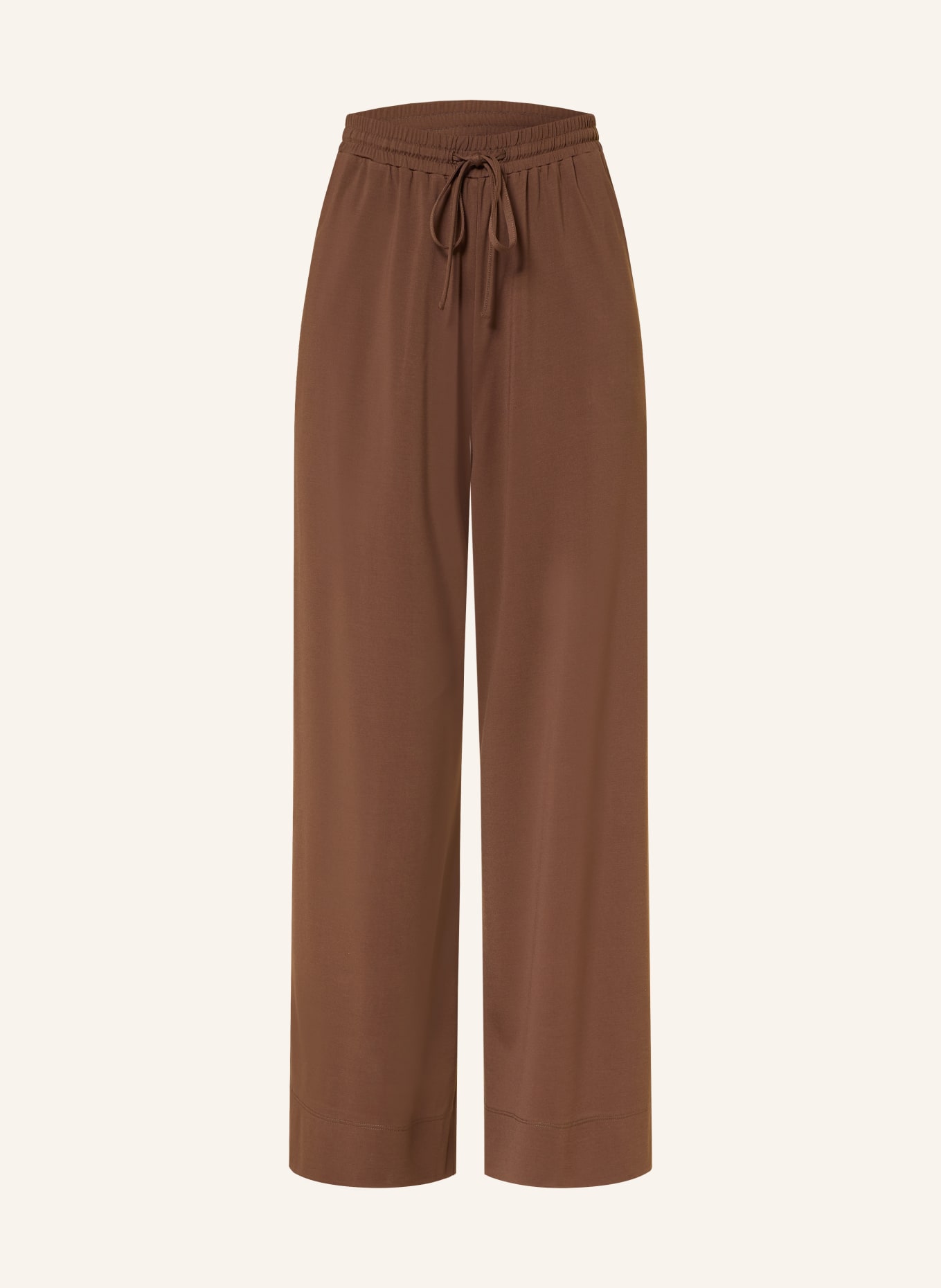 WEEKEND Max Mara Spodnie 7/8 MODICO z dżerseju: BRĄZOWY