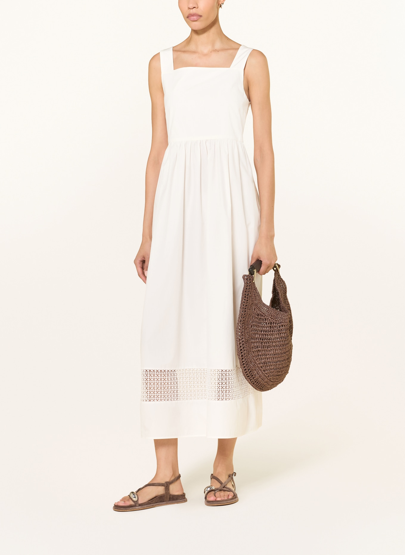 WEEKEND Max Mara Jurk GOLA met kant: WIT