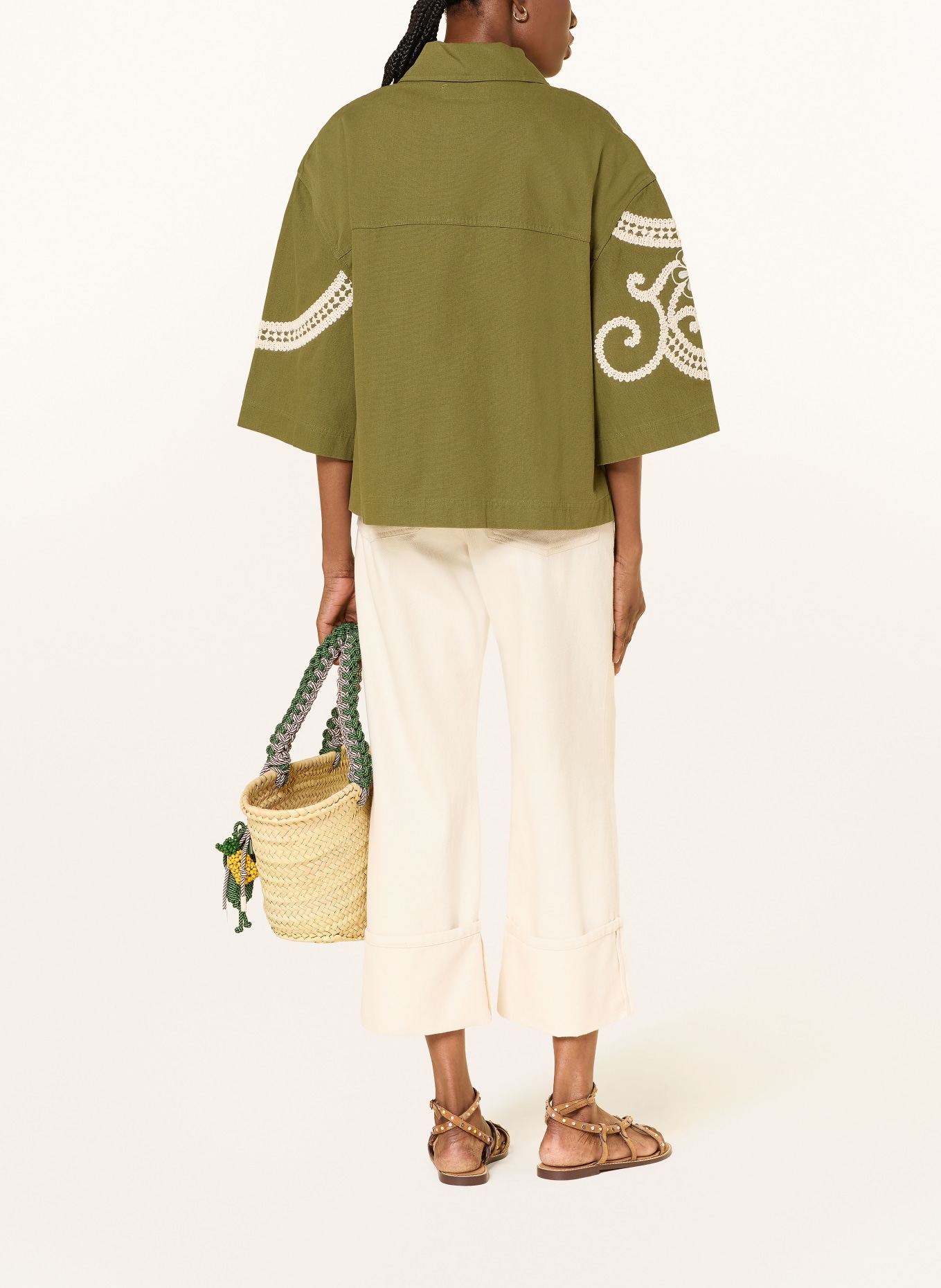 WEEKEND Max Mara Spodnie-spódniczka jeansowe GESTO: 002 ECRU