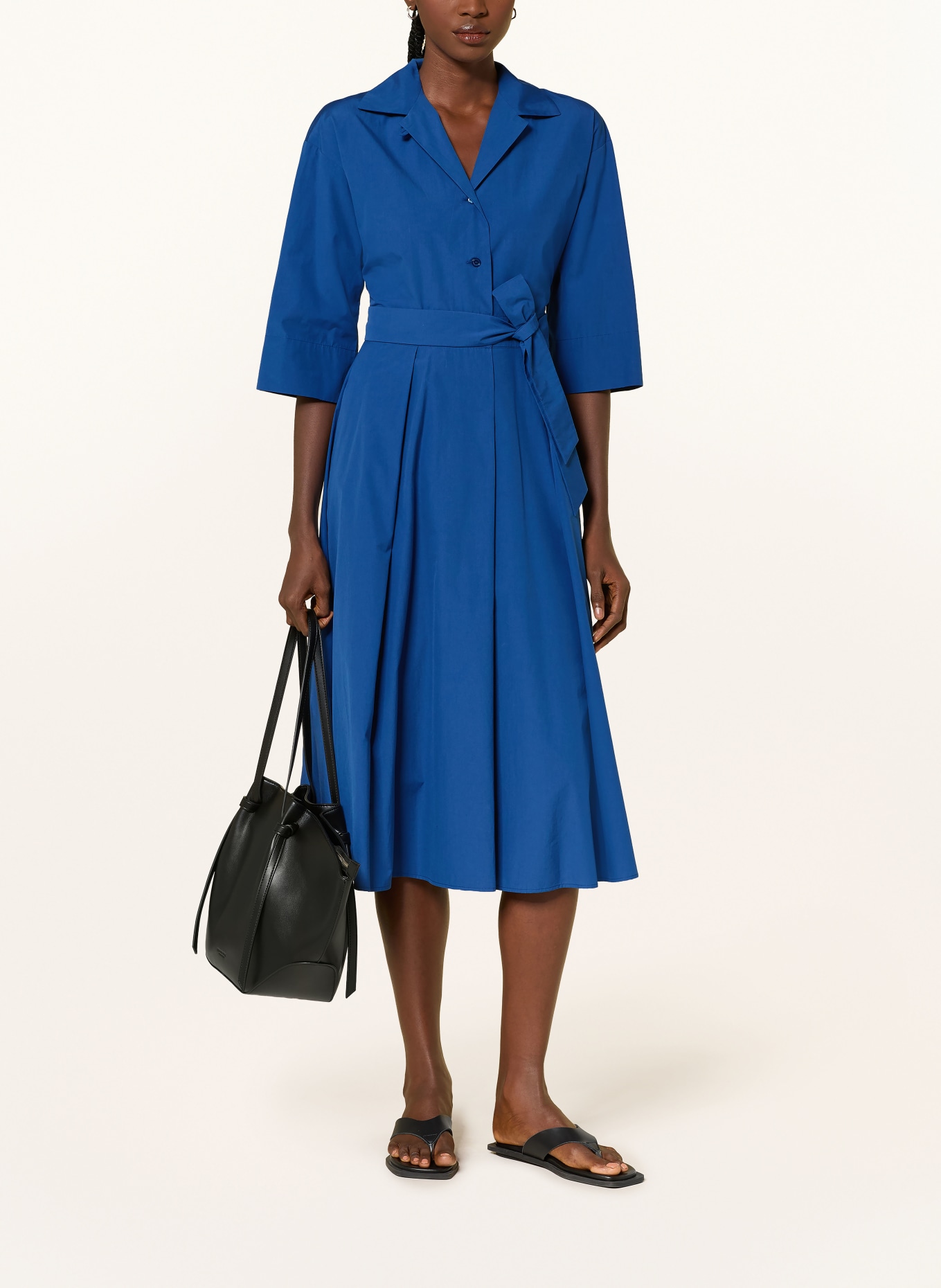 WEEKEND Max Mara Robe chemisier PADANA à manches 3/4: BLEU