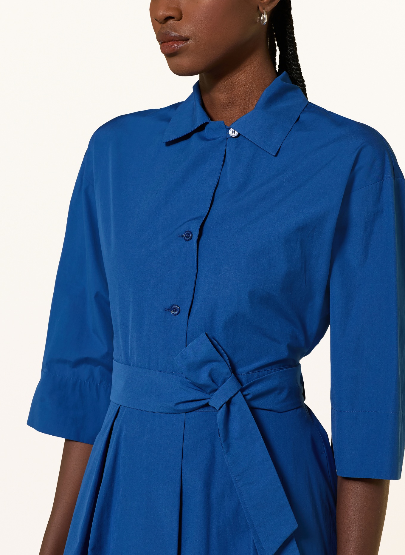 WEEKEND Max Mara Robe chemisier PADANA à manches 3/4: BLEU