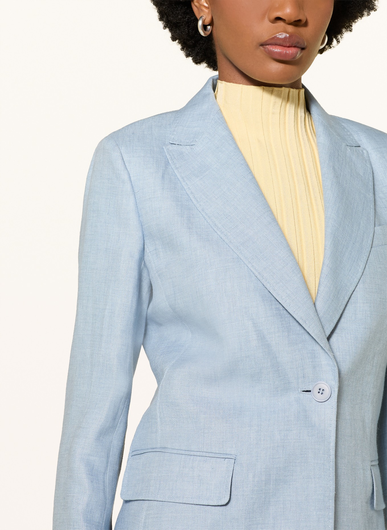 WEEKEND Max Mara Blazer en lin NALUT: BLEU CLAIR